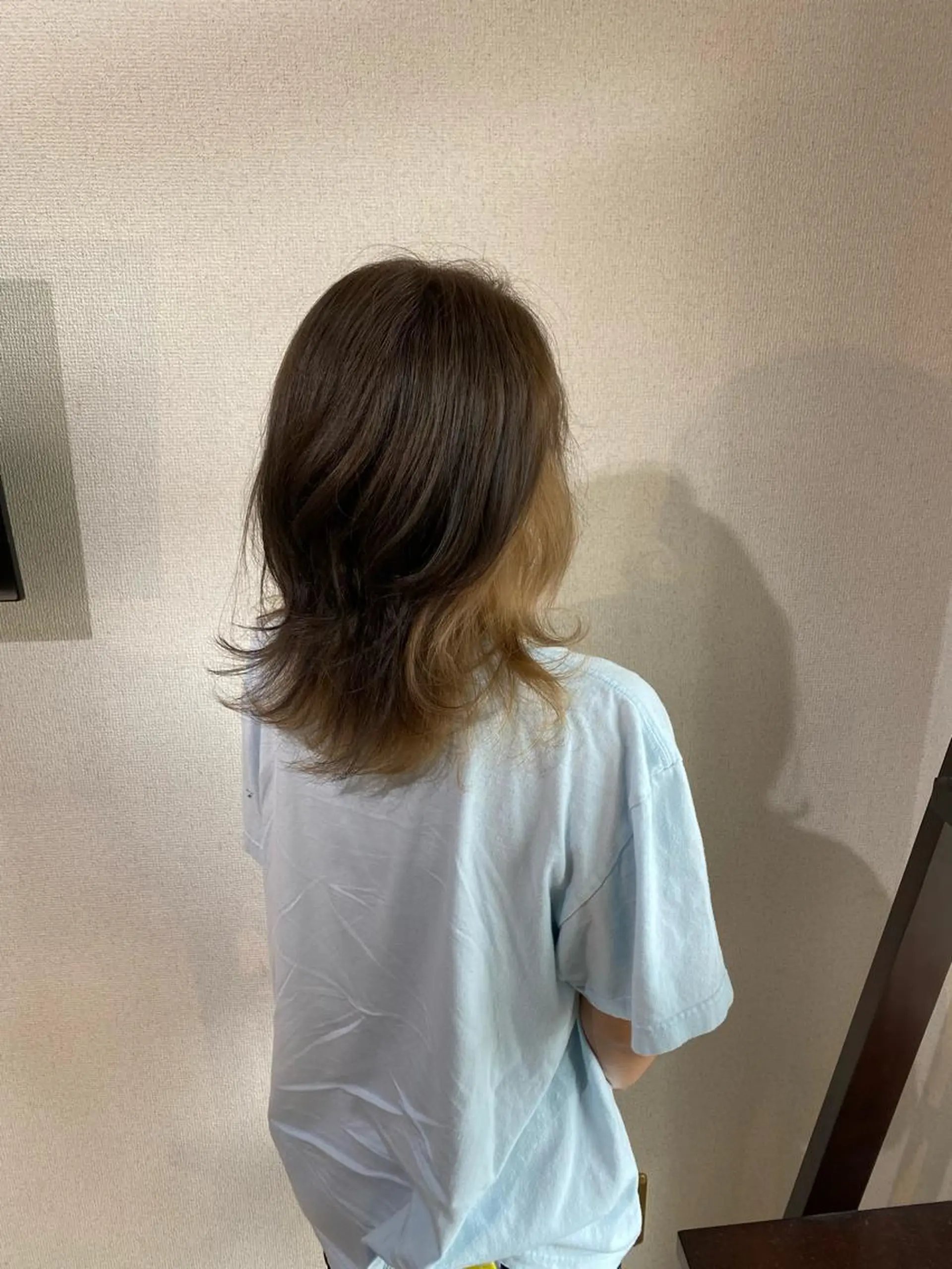 ミディアム ヘアカラー 野口 茂宰のヘアスタイル