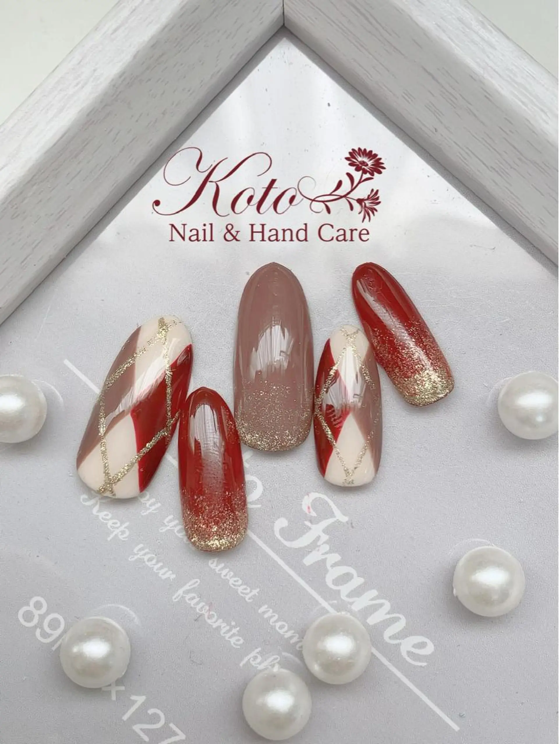 ネイル 長さ出し フットネイル フレンチネイル ジェルネイル 韓国ネイル Risa ネイルサロンKOTOのネイルデザイン