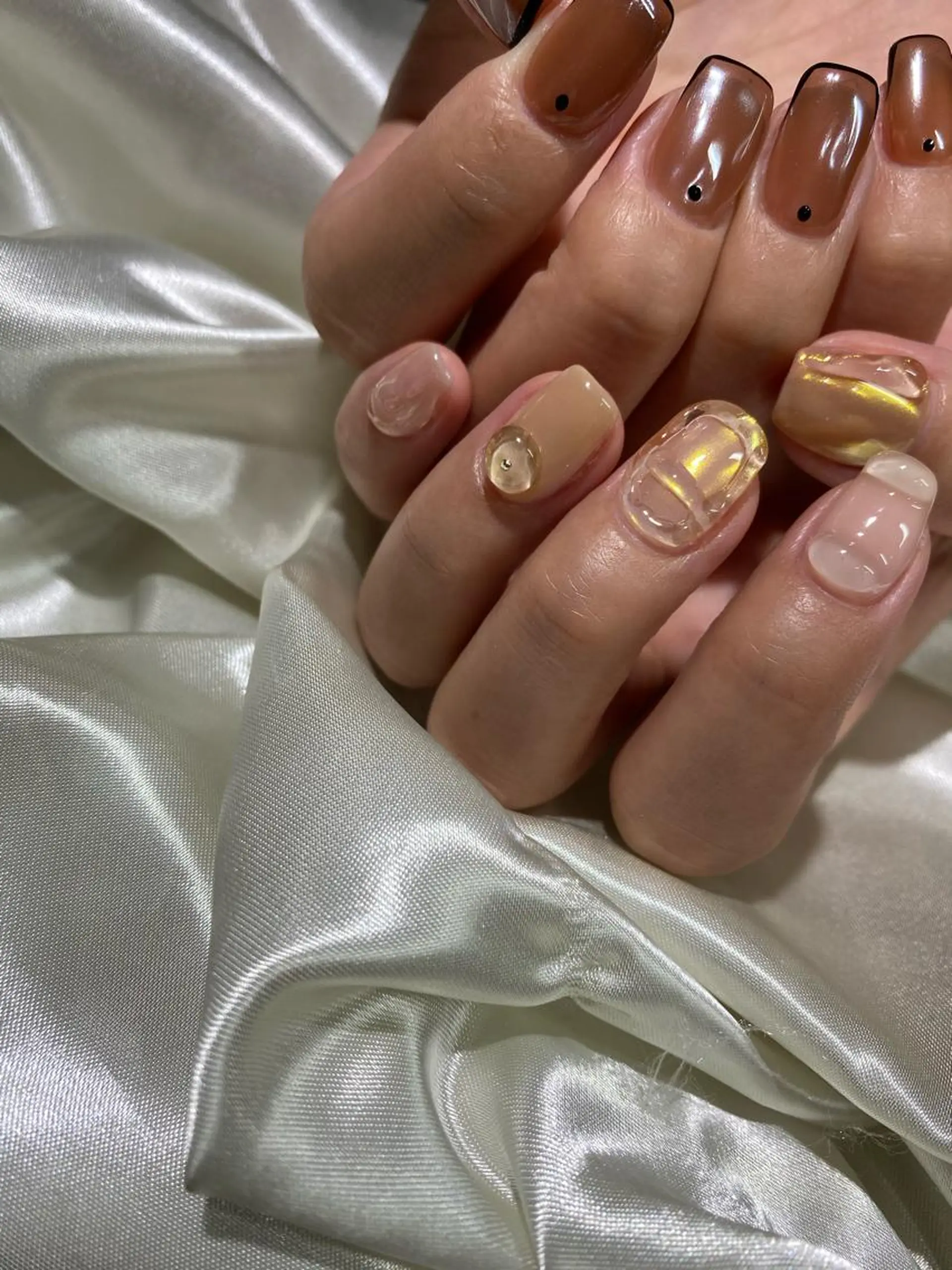 ネイル 持ち込み ニュアンスネイル Charme. NOBUKOのネイルデザイン