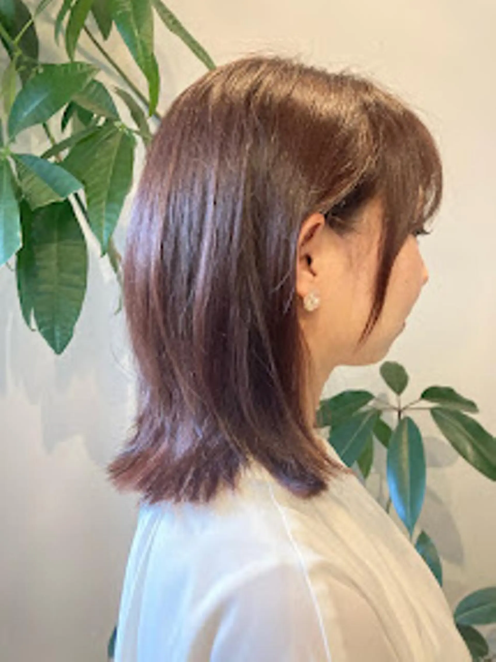 ミディアム カット ヘアカラー トリートメント 齋藤 リョウコのヘアスタイル