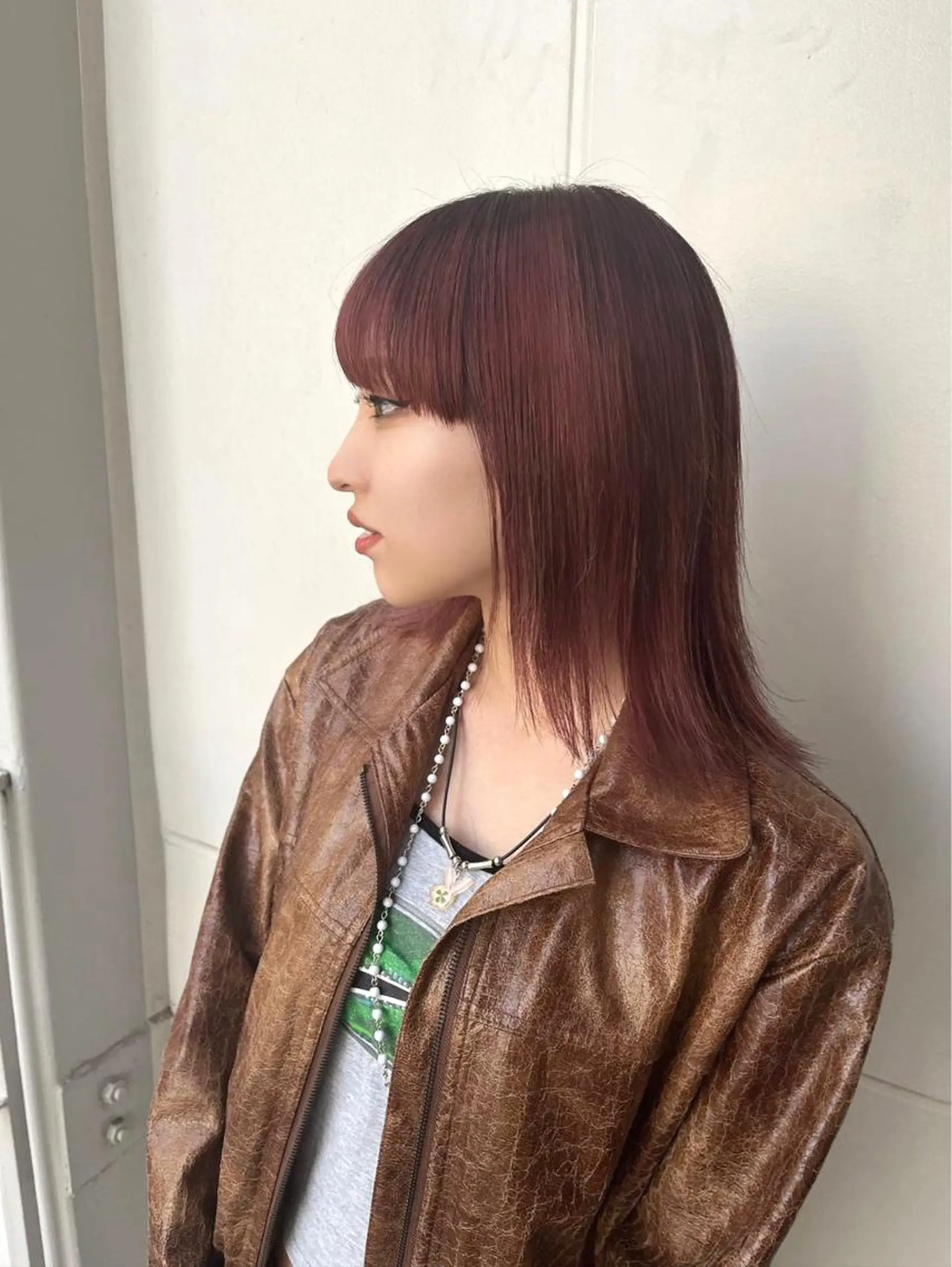 ミディアム カラー 尾崎隼大 レイヤー/韓国ヘアのヘアスタイル