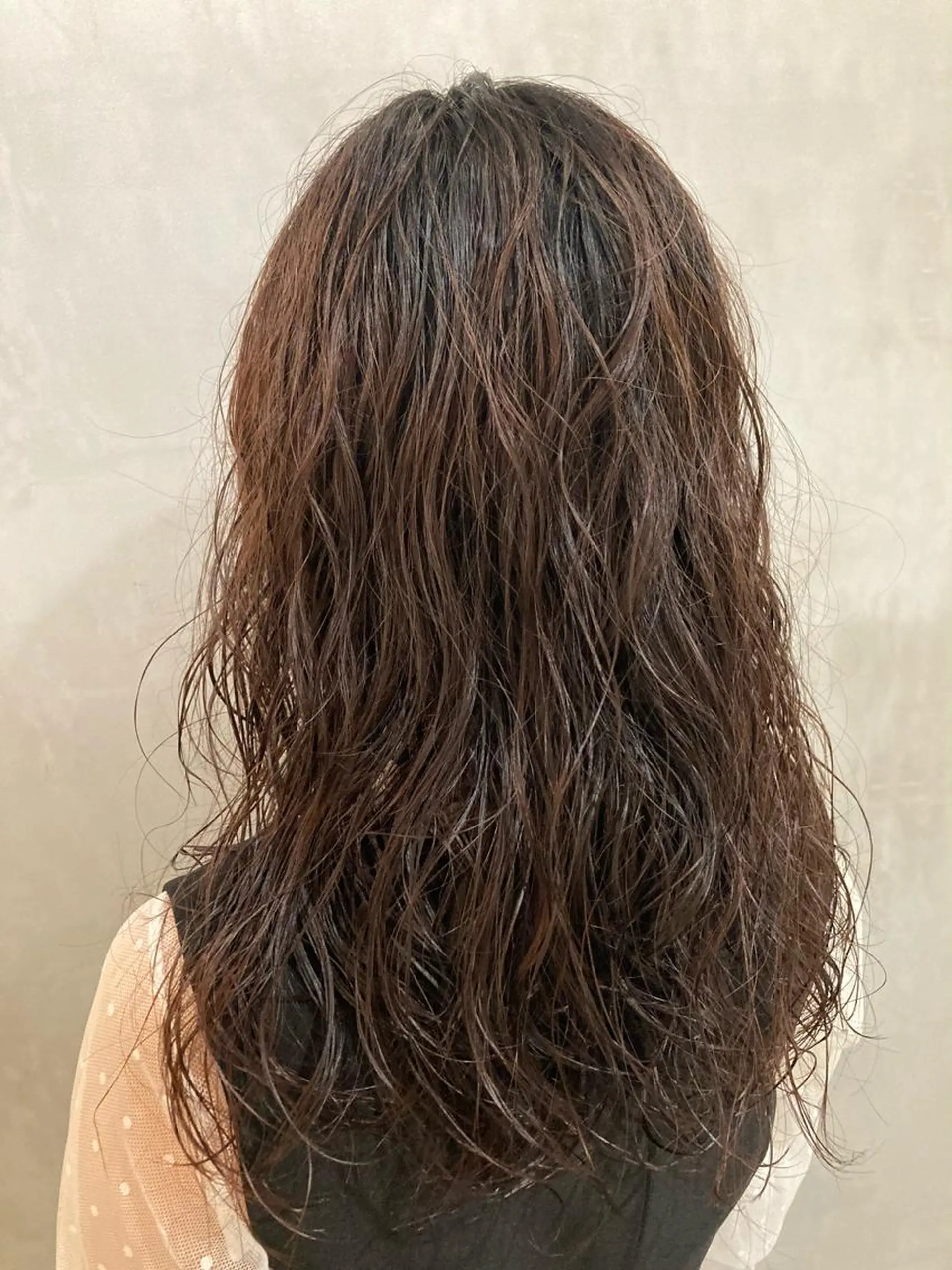 ロング パーマ 🛑柔らか透明感 カラー🛑大谷のヘアスタイル