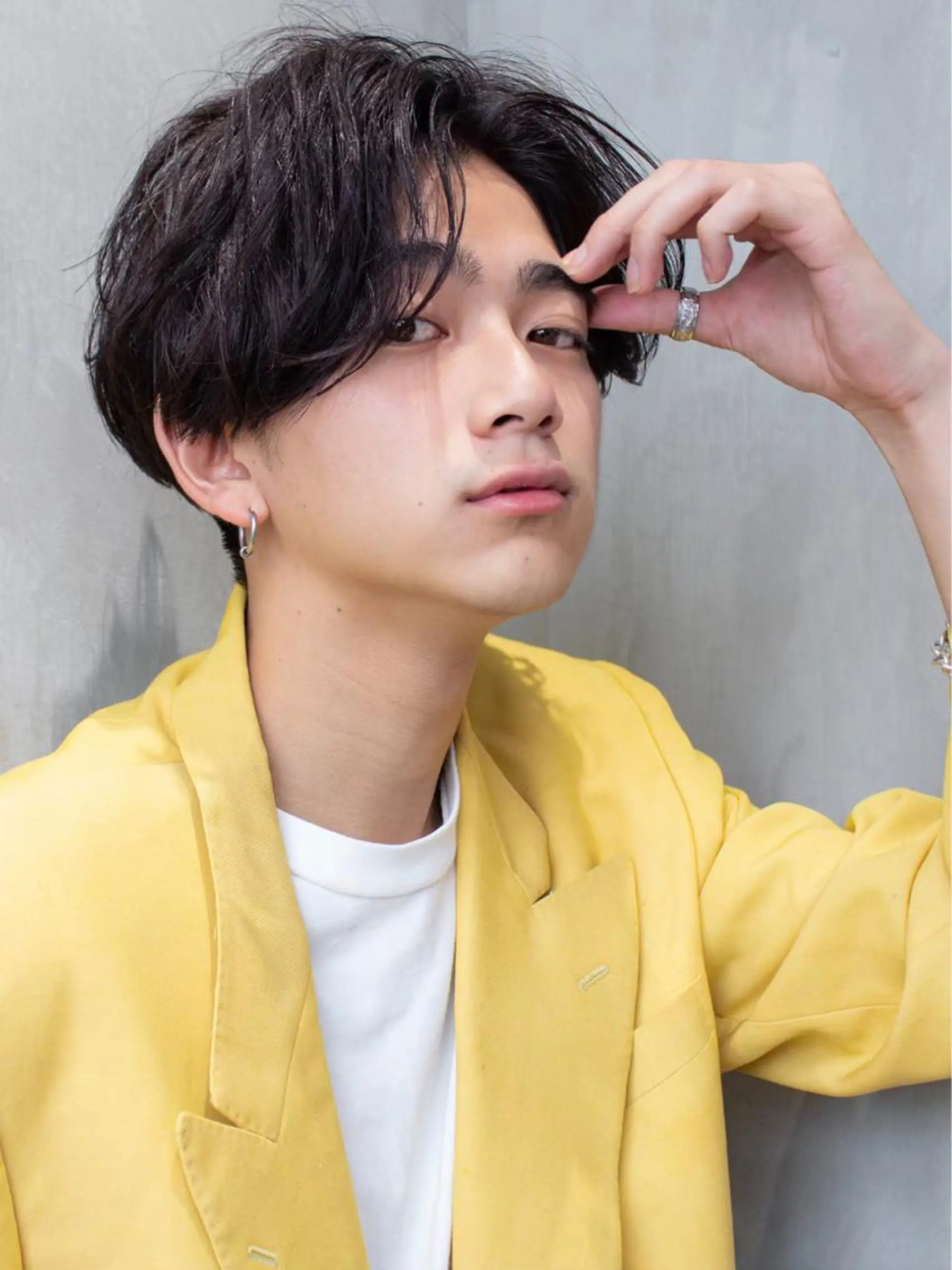 ショート カラー パーマ メンズ fifth JINGUMAE所属・波巻きスパイラルパー マ/シャドウパーマ駿のヘアスタイル