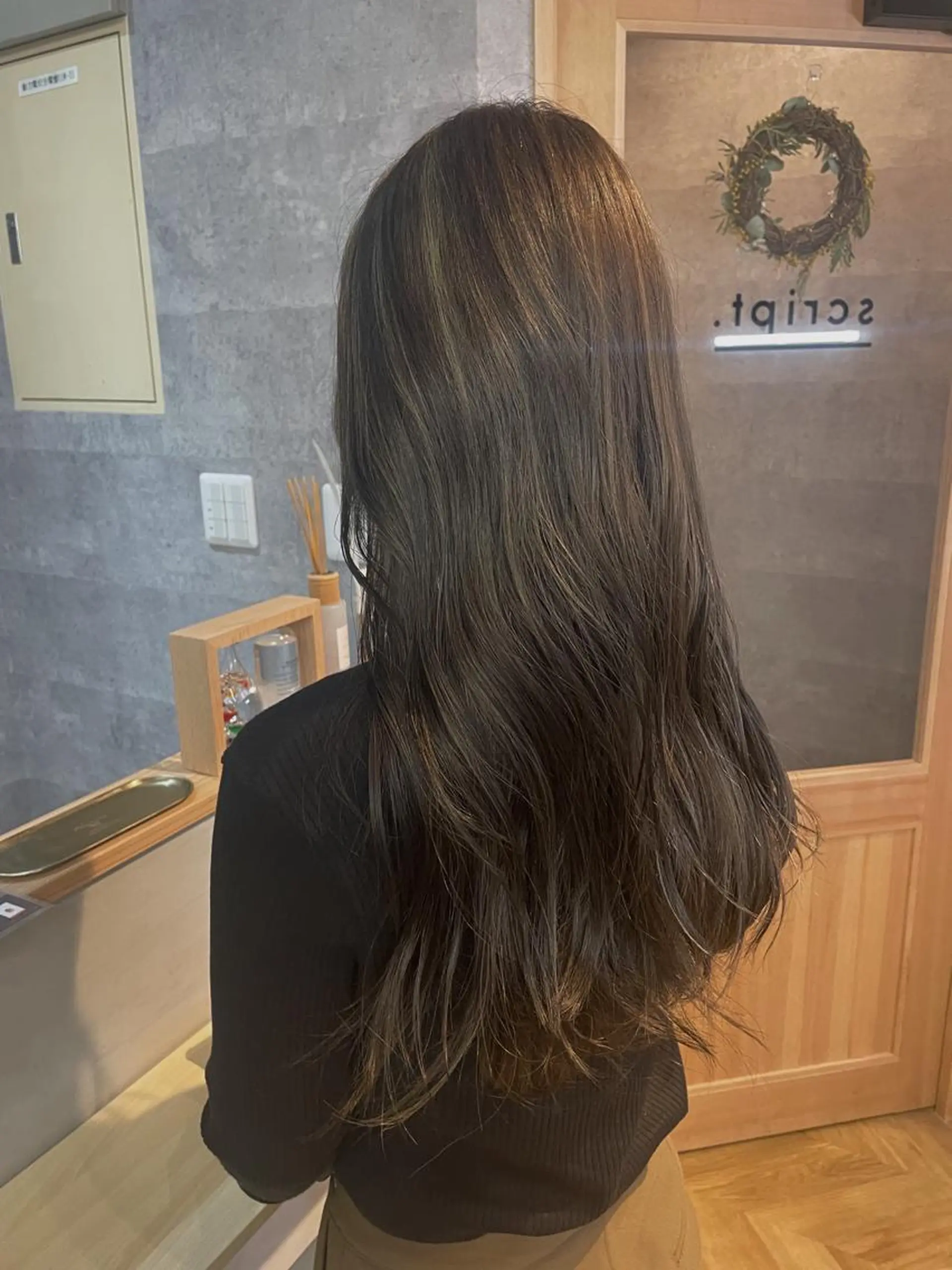 ロング カラー ハイライトカラー ハイライト 艶髪 🌸木下なつみのヘアスタイル