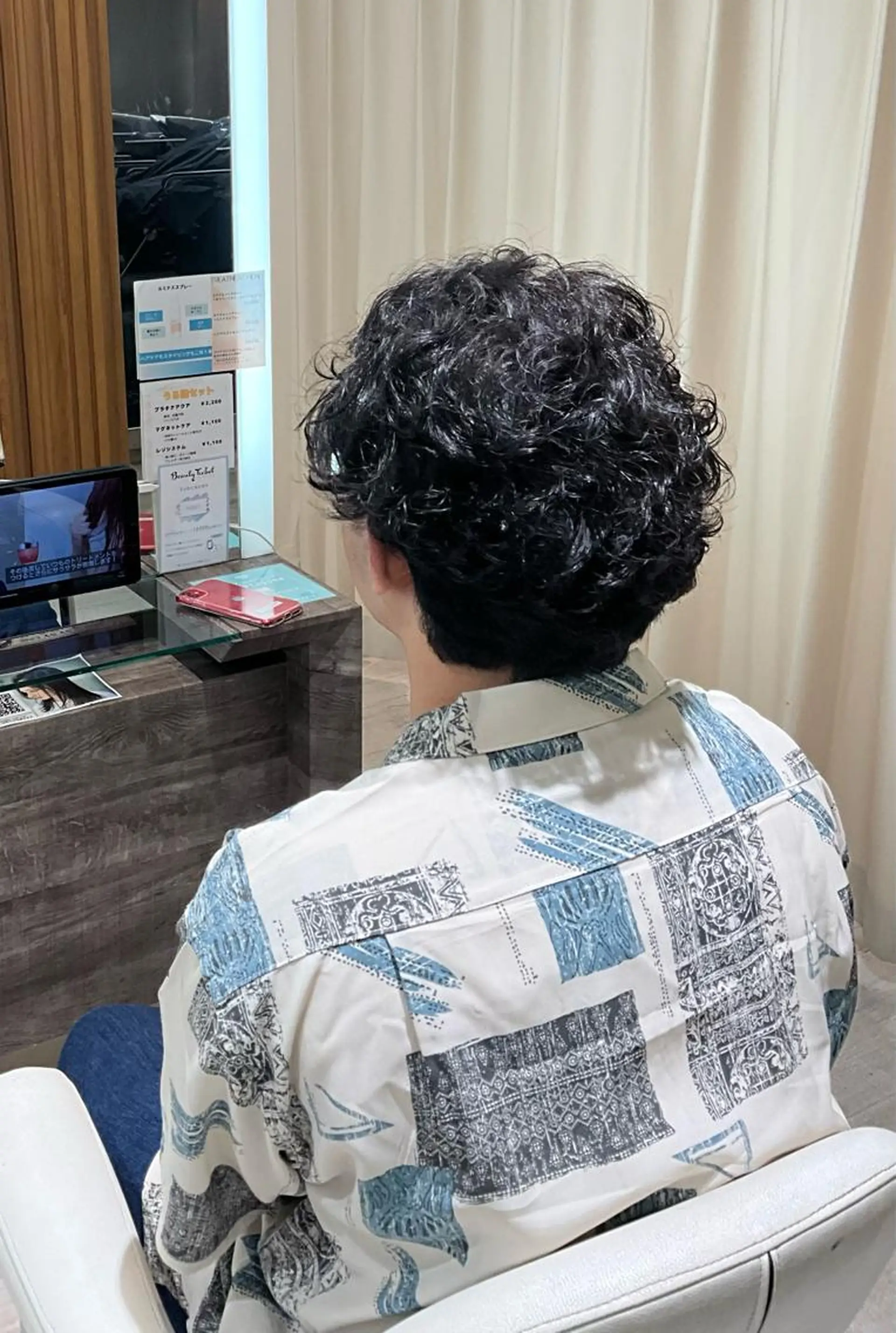 メンズ カット パーマ 佐野 太河のヘアスタイル