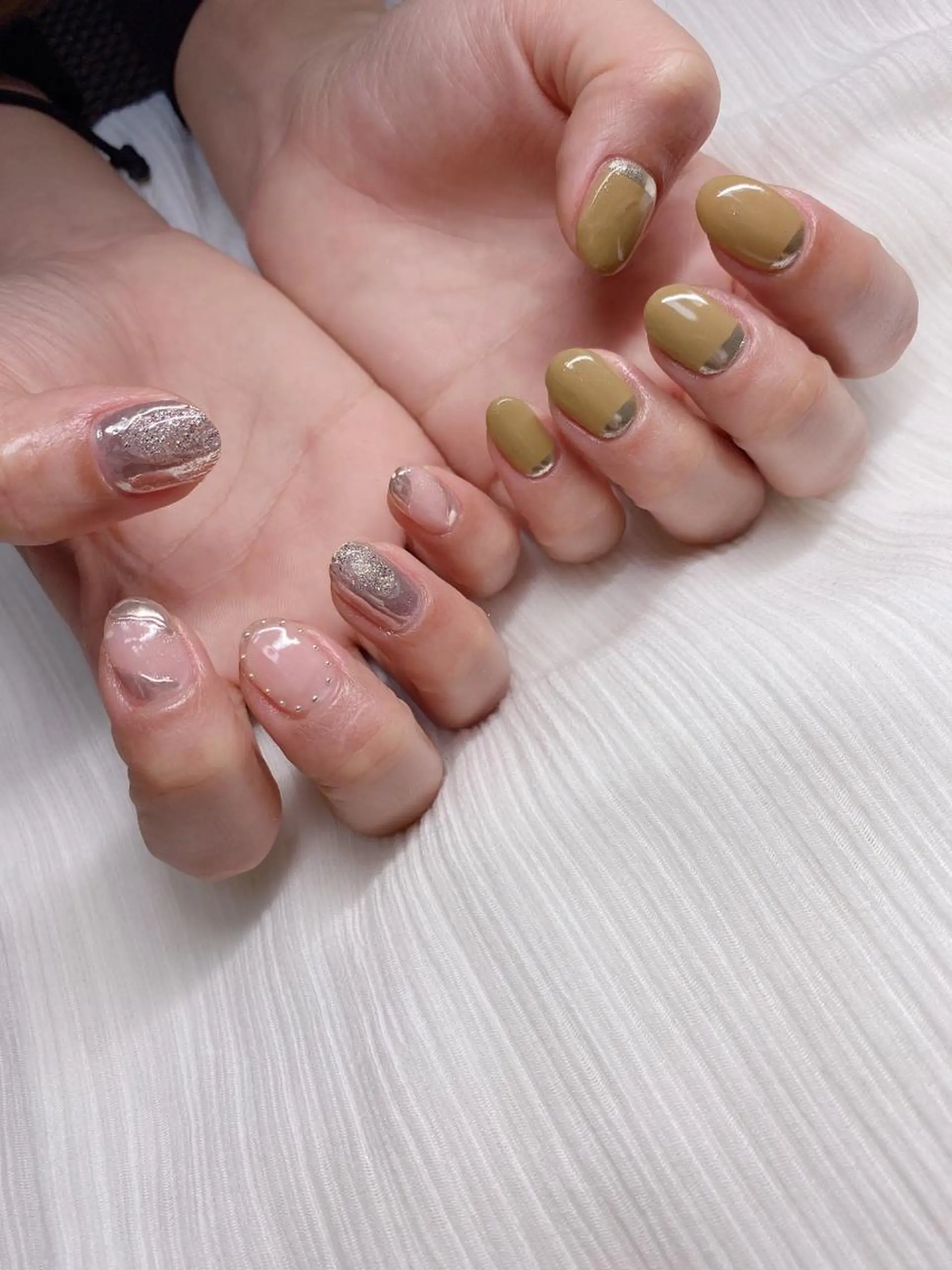 ネイル ピスタチオネイル ハンドネイル Nail salon Museのネイルデザイン