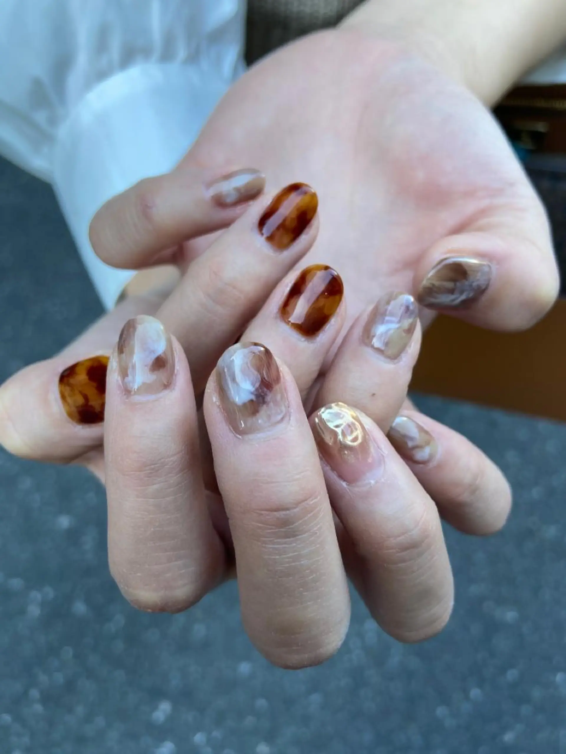 ネイル べっ甲ネイル nails TOKYOのネイルデザイン