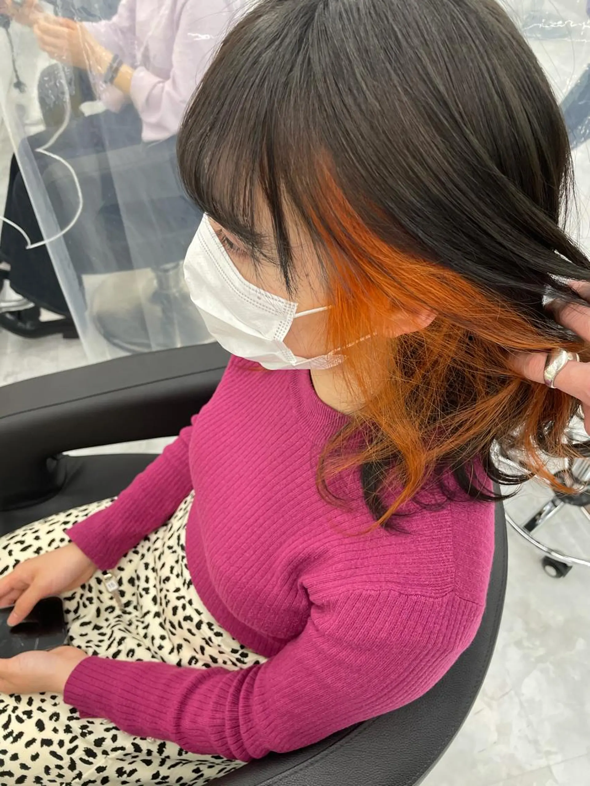 セミロング カラー 横浜メンズパーマ🔥 大野賢人のヘアスタイル