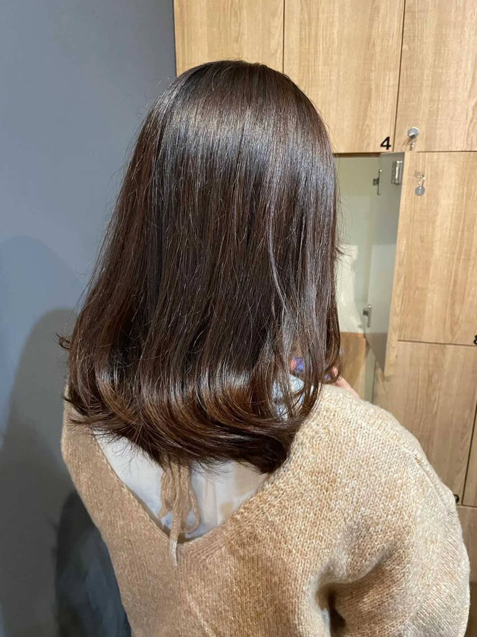 ミディアム 鎌取/透明感カラー /ボブ/顔まわりのヘアスタイル