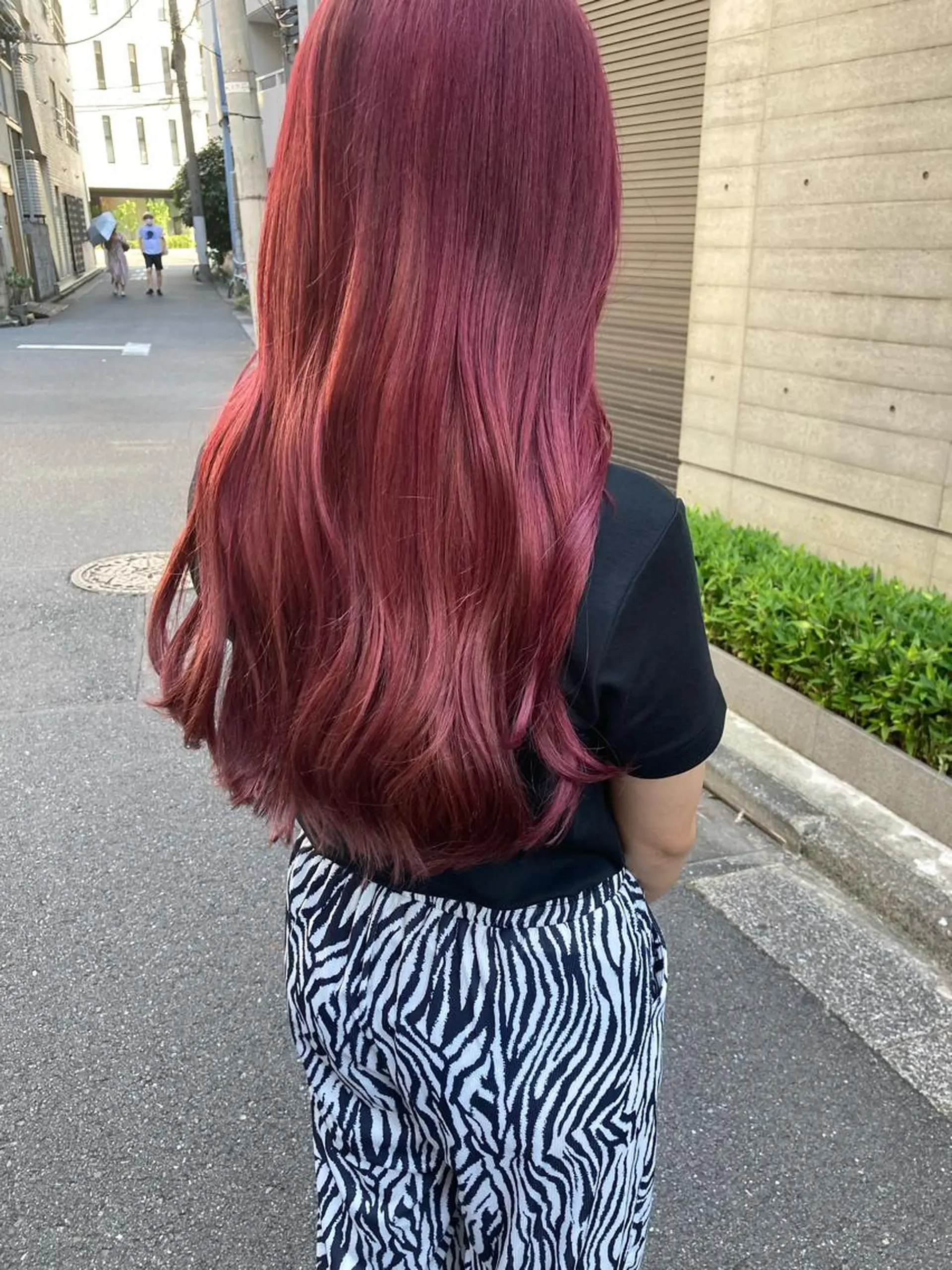 ロング ヘアカラー トリートメント ✨色持ちの良い艶 カラー✨蟹江真世のヘアスタイル