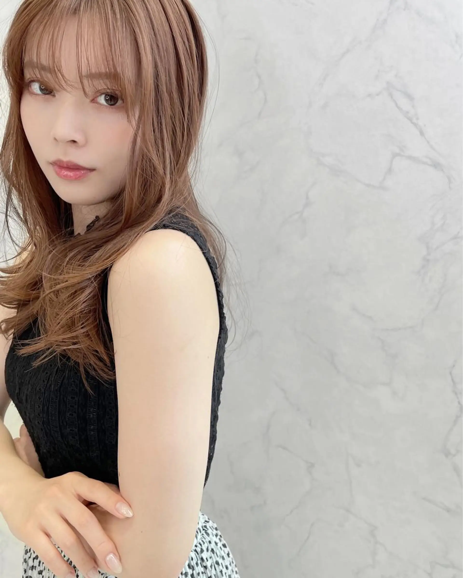 ロング カット ヘアカラー チダアキフミ Ash大森のヘアスタイル