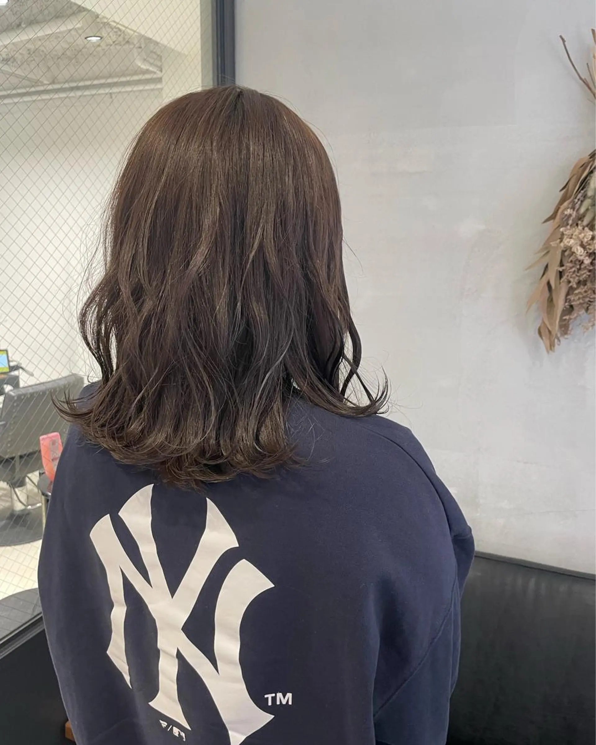 ミディアム カラー カット ヘアカラー トリートメント 暖色カラー🍊 ボブ🌿顔周りcutのヘアスタイル