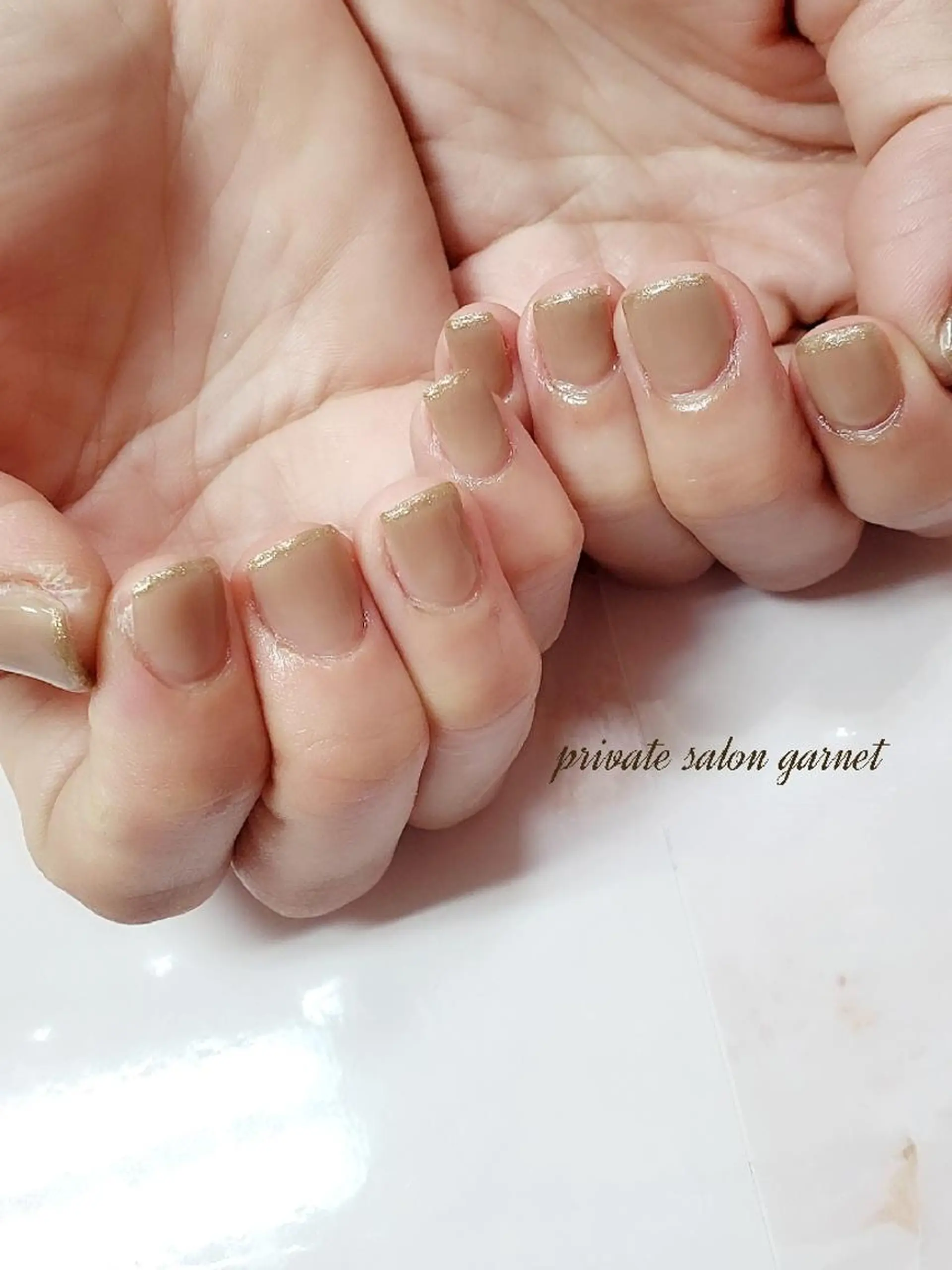 ネイル フレンチネイル ワンカラーネイル シンプルネイル ハンドネイル Garnet nailのネイルデザイン