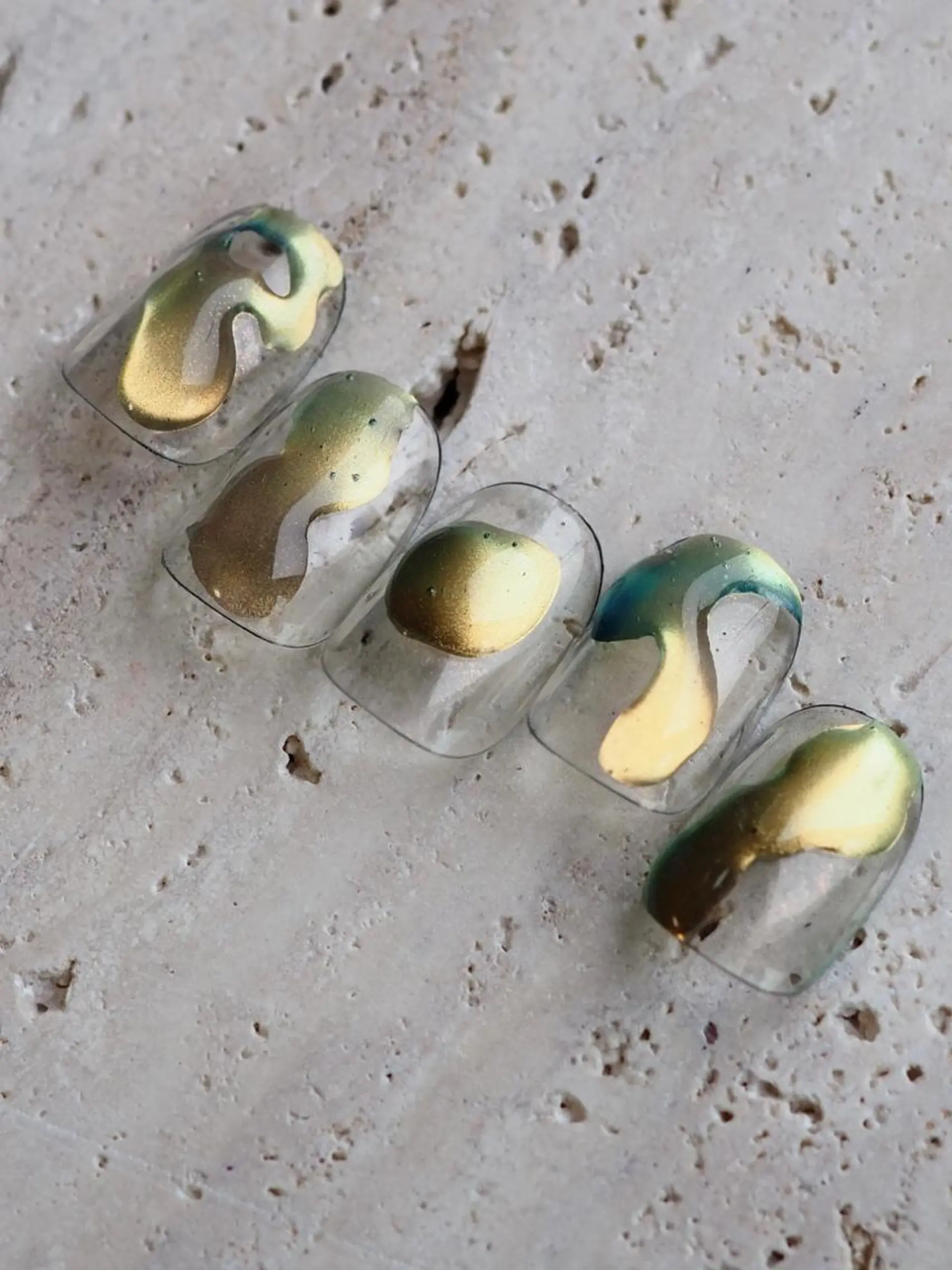 ネイル クリアネイル ミラーネイル ショートネイル ネイルとタロット/ ユウのその他イメージ