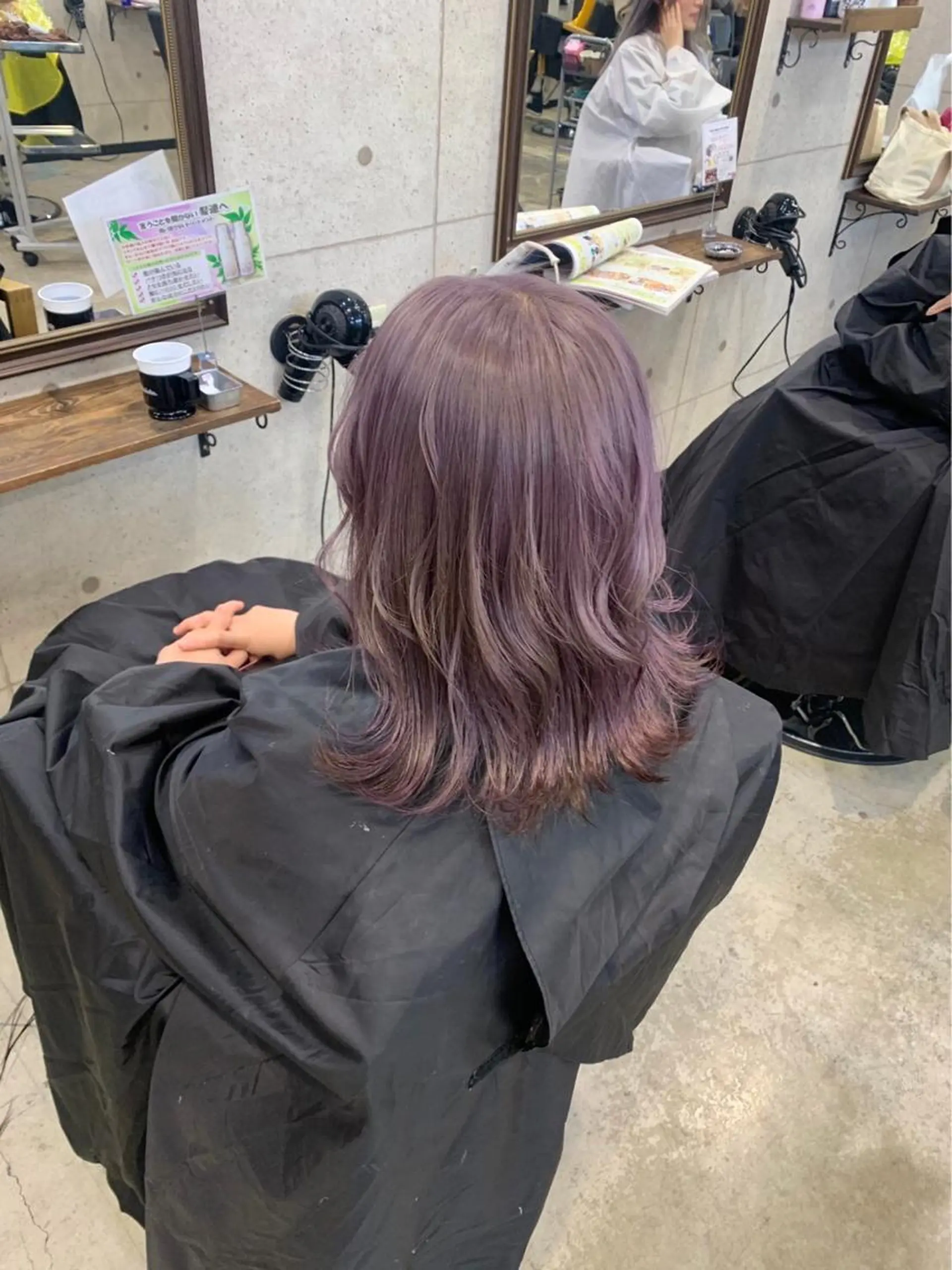 カラー ラベンダーカラー 藤田 清志のヘアスタイル