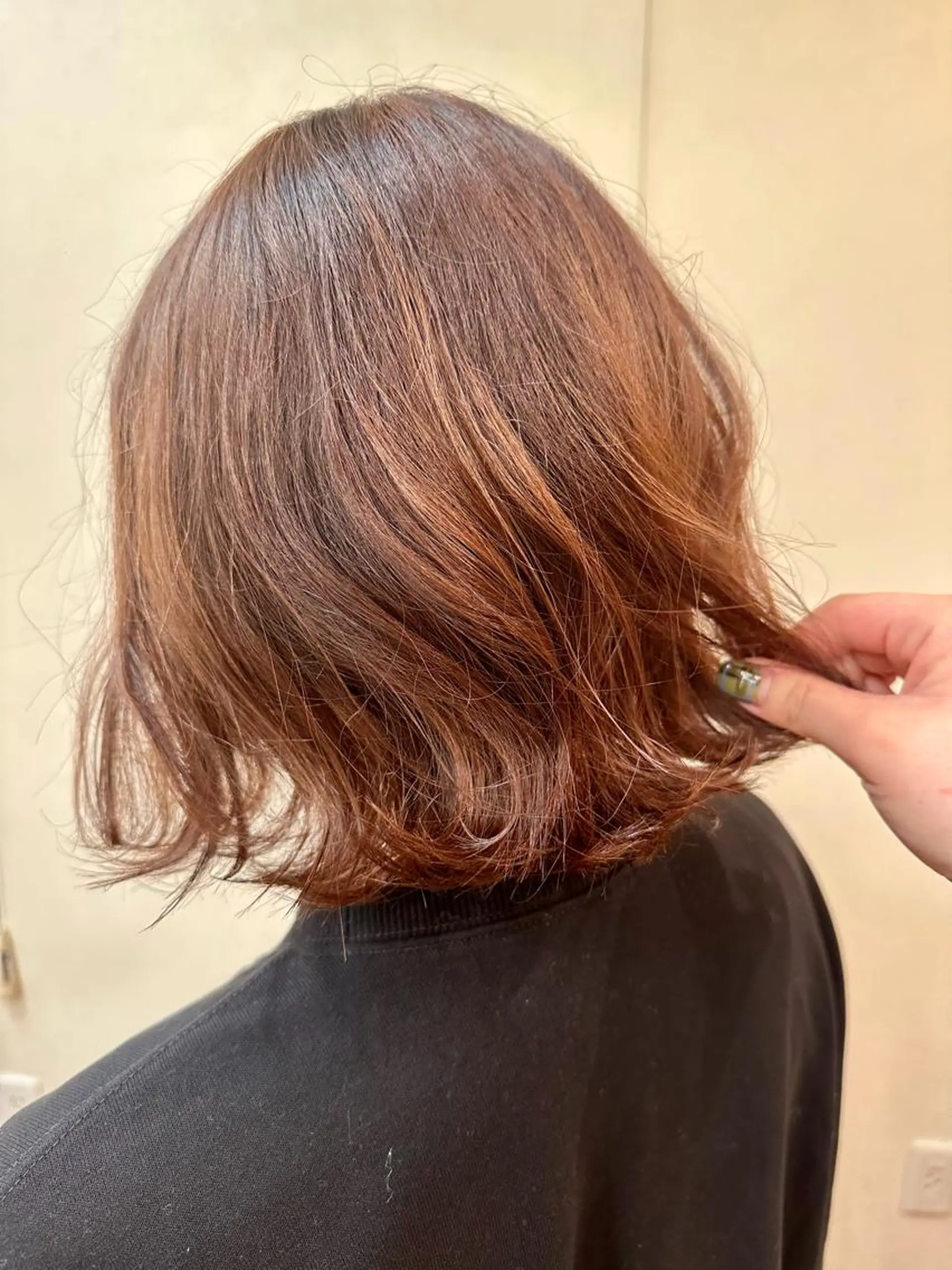 カラー ベージュカラー オレンジ オレンジベージュ アメイジングヘアー 千歳店　福嶋のヘアスタイル