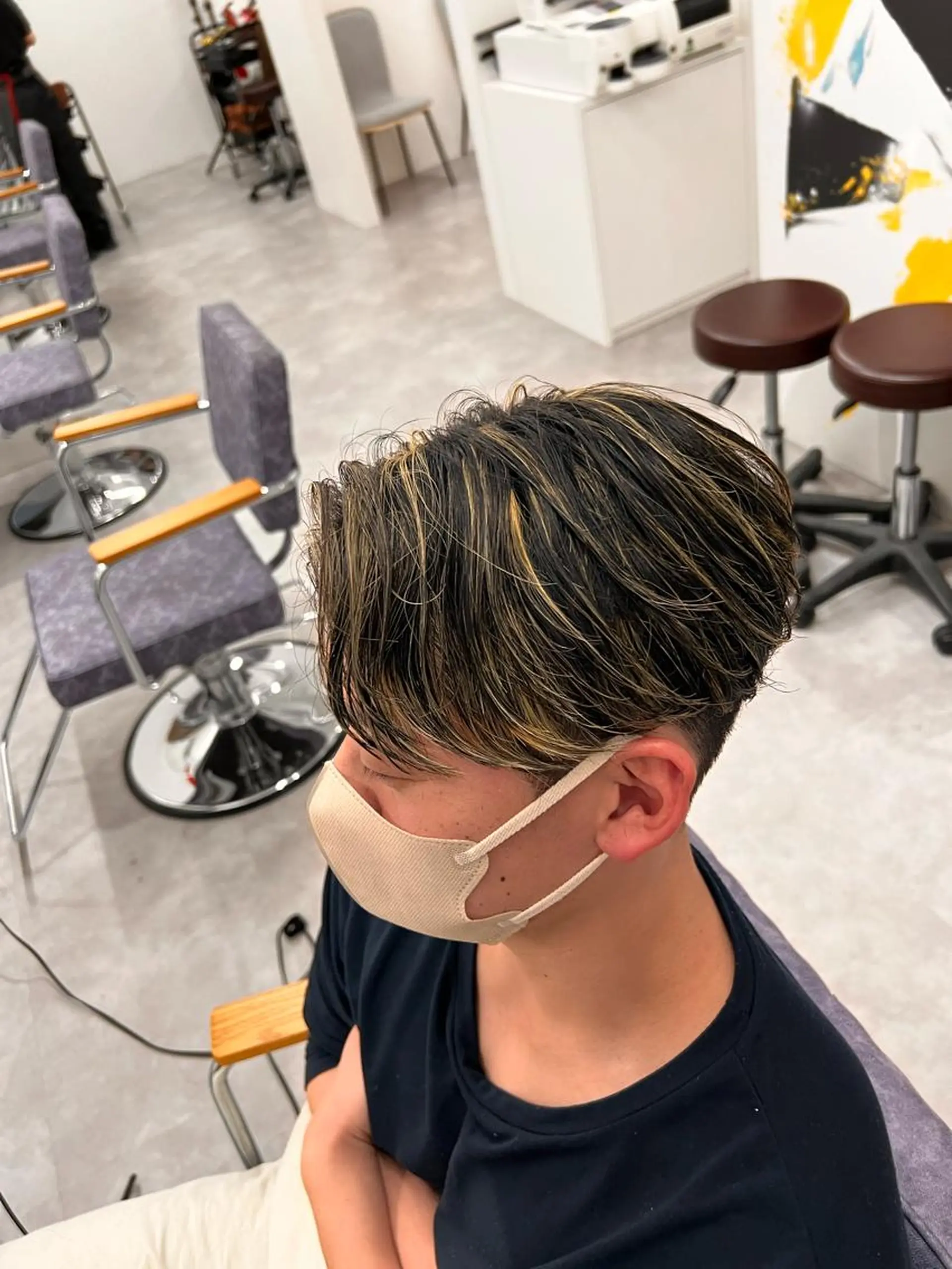 ショート メンズ カット ヘアカラー メンズ専門 花瀬弘晃のヘアスタイル