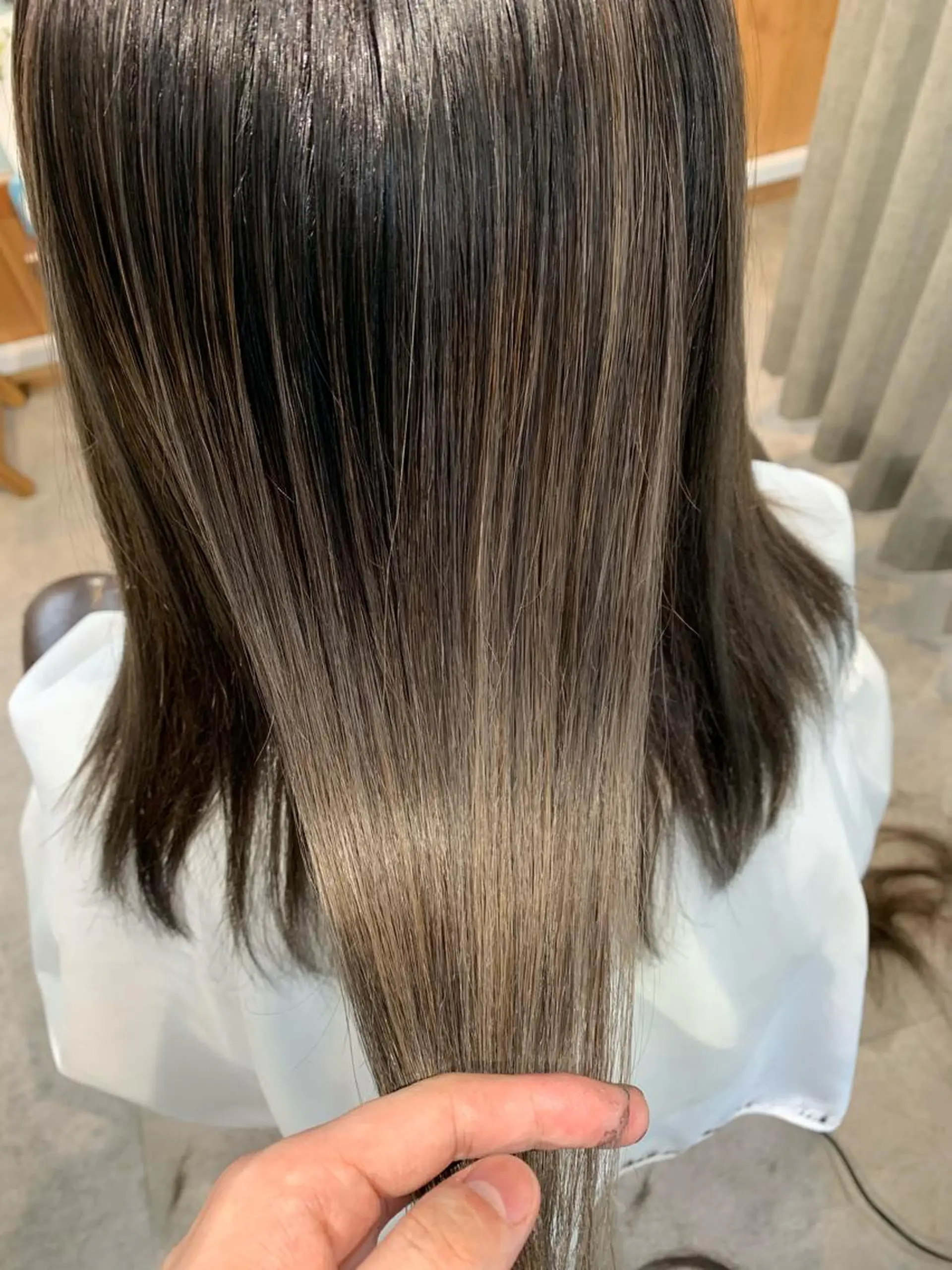 ミディアム カラー ブリーチ 髪質改善＊韓国ヘア＊ レイヤー＊IBUKIのヘアスタイル