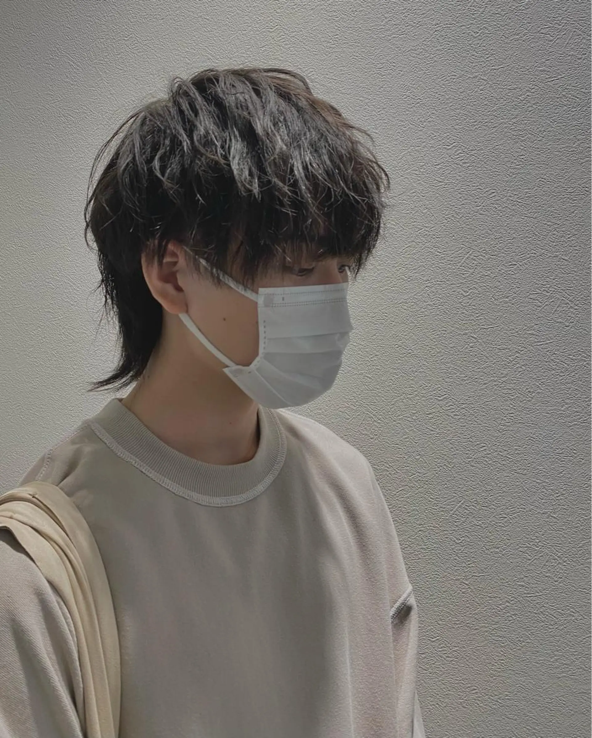 ショート パーマ メンズ メンズウルフカット ウルフカット スパイキーショート パーマ　具志堅　太志のヘアスタイル