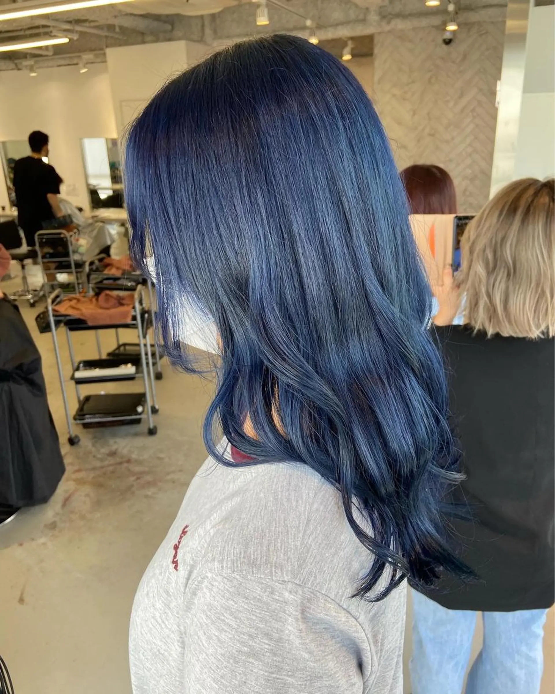 セミロング 韓国風ヘア ヘアカラー トリートメント 【副店長】DAYS 奥野心太のヘアスタイル