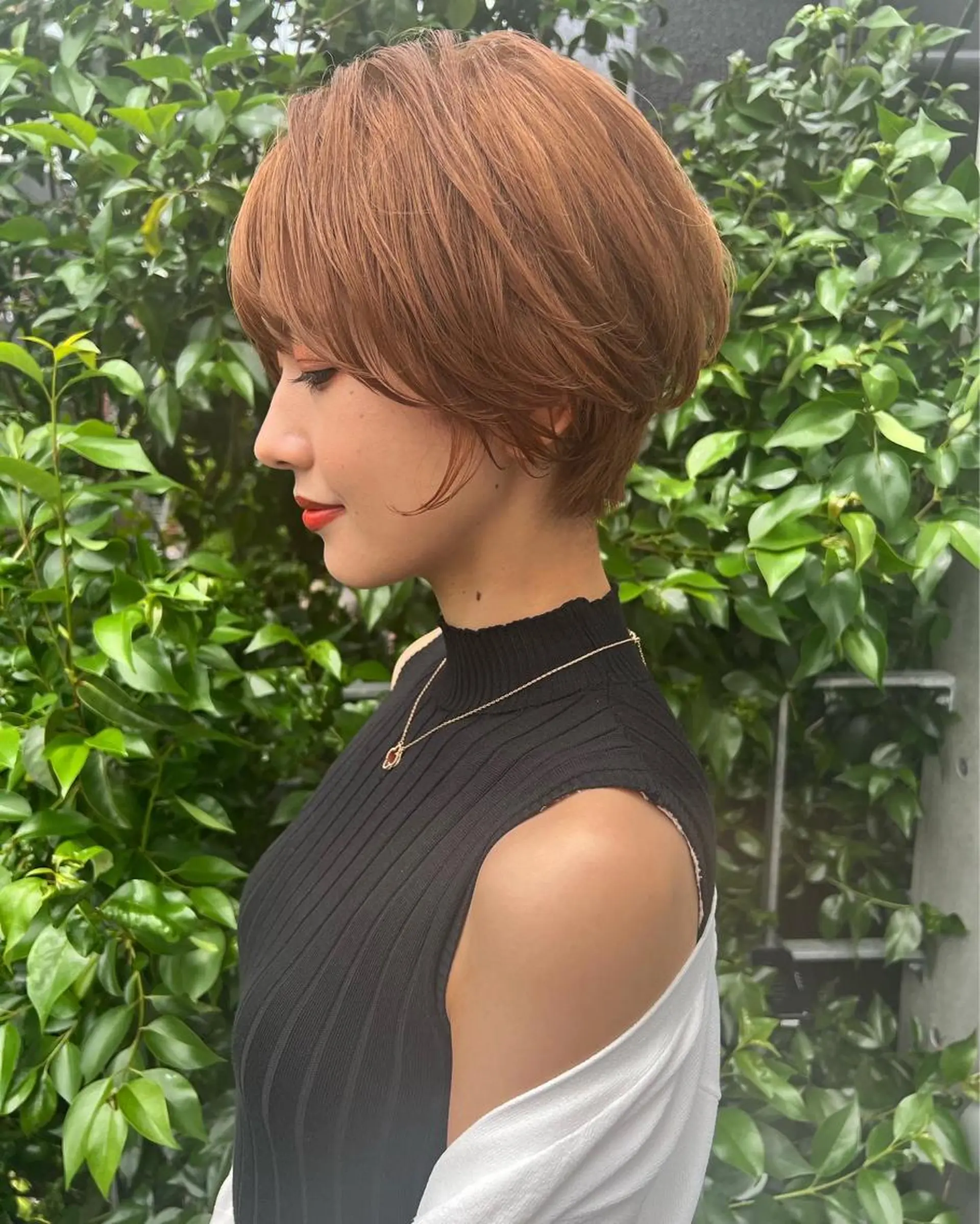 ショート カラー ショートボブ ベージュカラー ブリーチ ミルクティーベージュ ボブ カット ヘアカラー 誰より丁寧なカット/ 小林輝/レイヤーのヘアスタイル