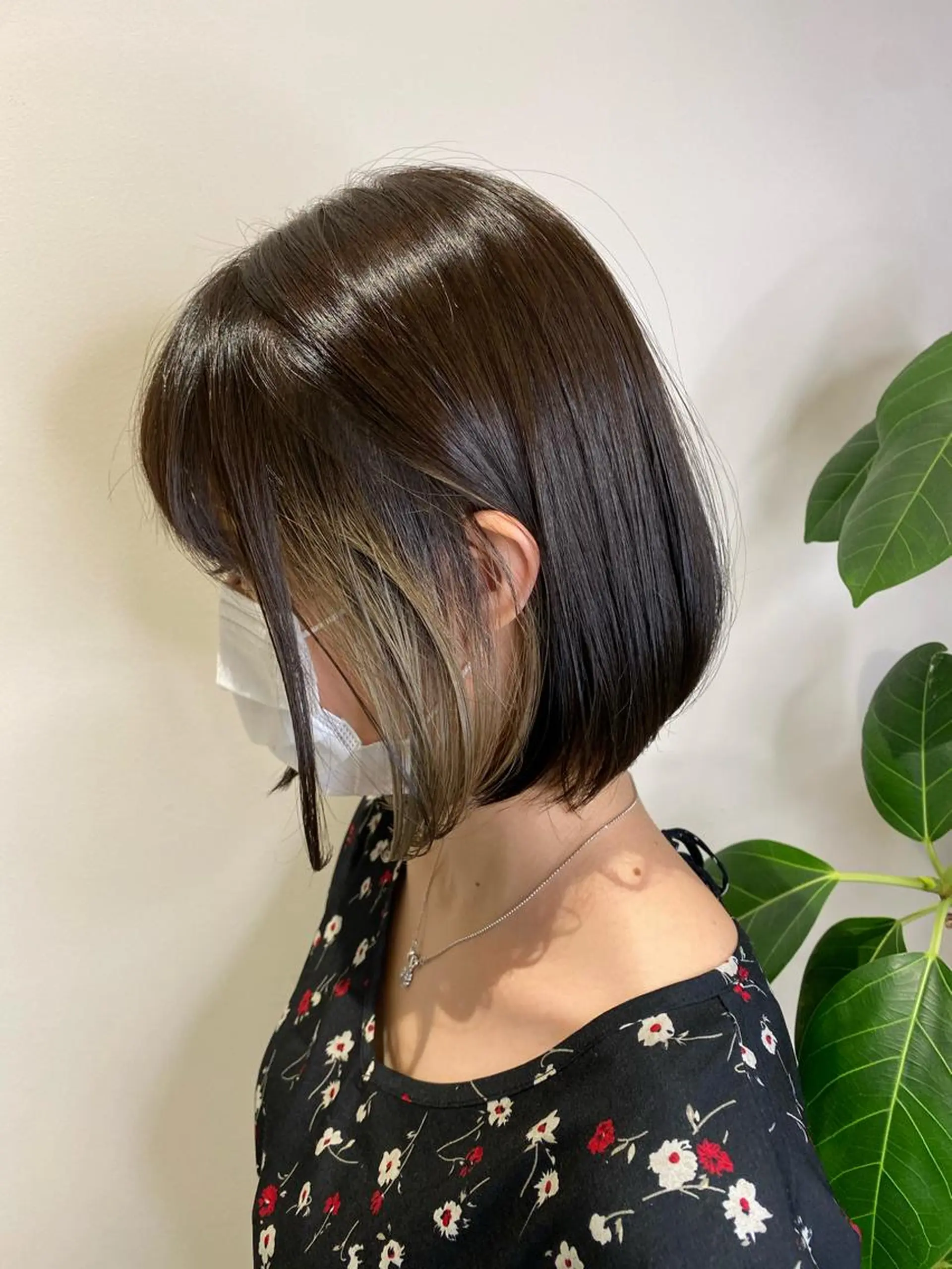 ショート カラー レイヤー/韓国/ボブ 縮毛矯正/畠中ケントのヘアスタイル