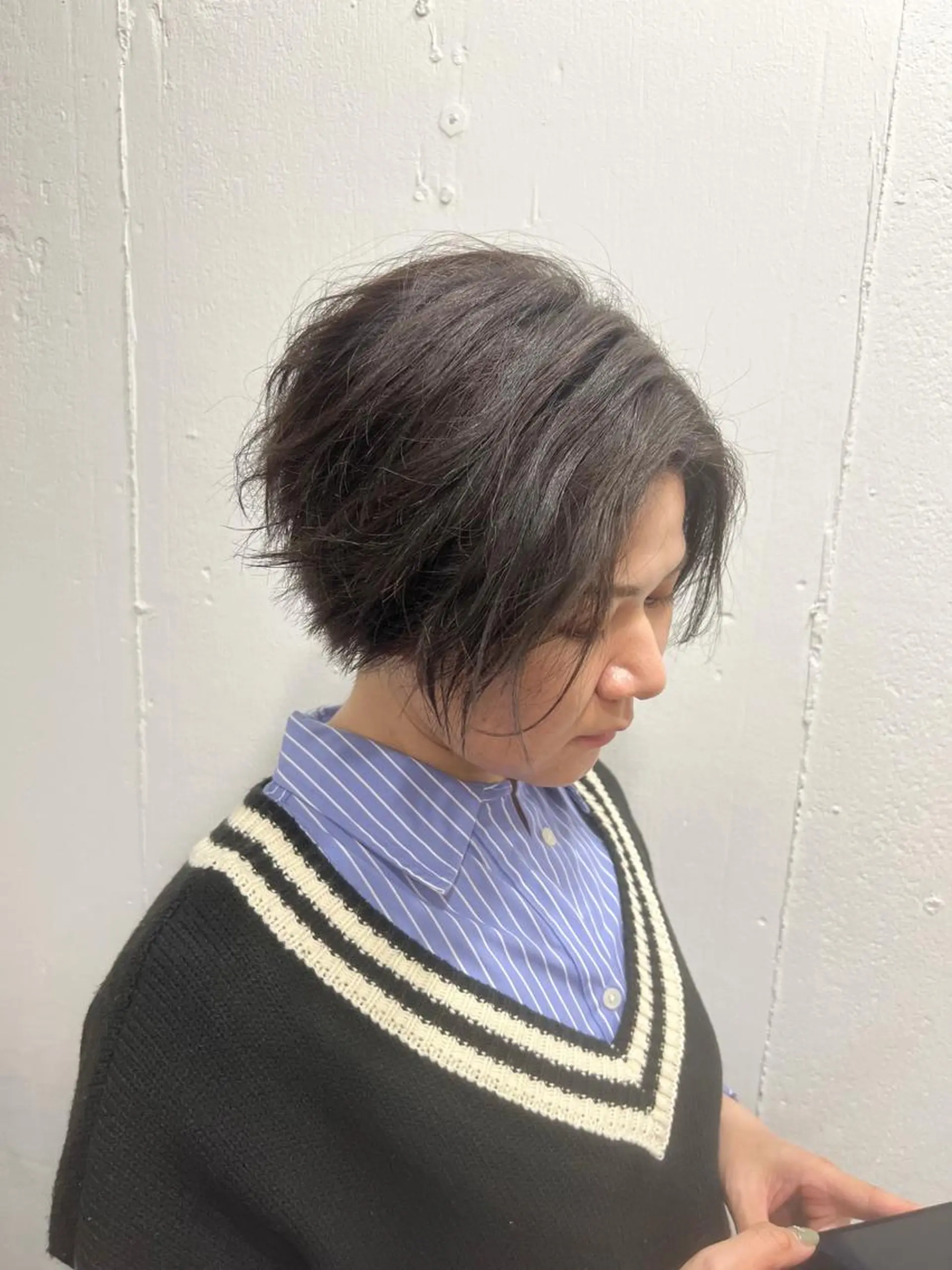 ショート カラー パーマ ヘアアレンジ 名古屋駅/トップス タイリスト/大黒拓哉のヘアスタイル