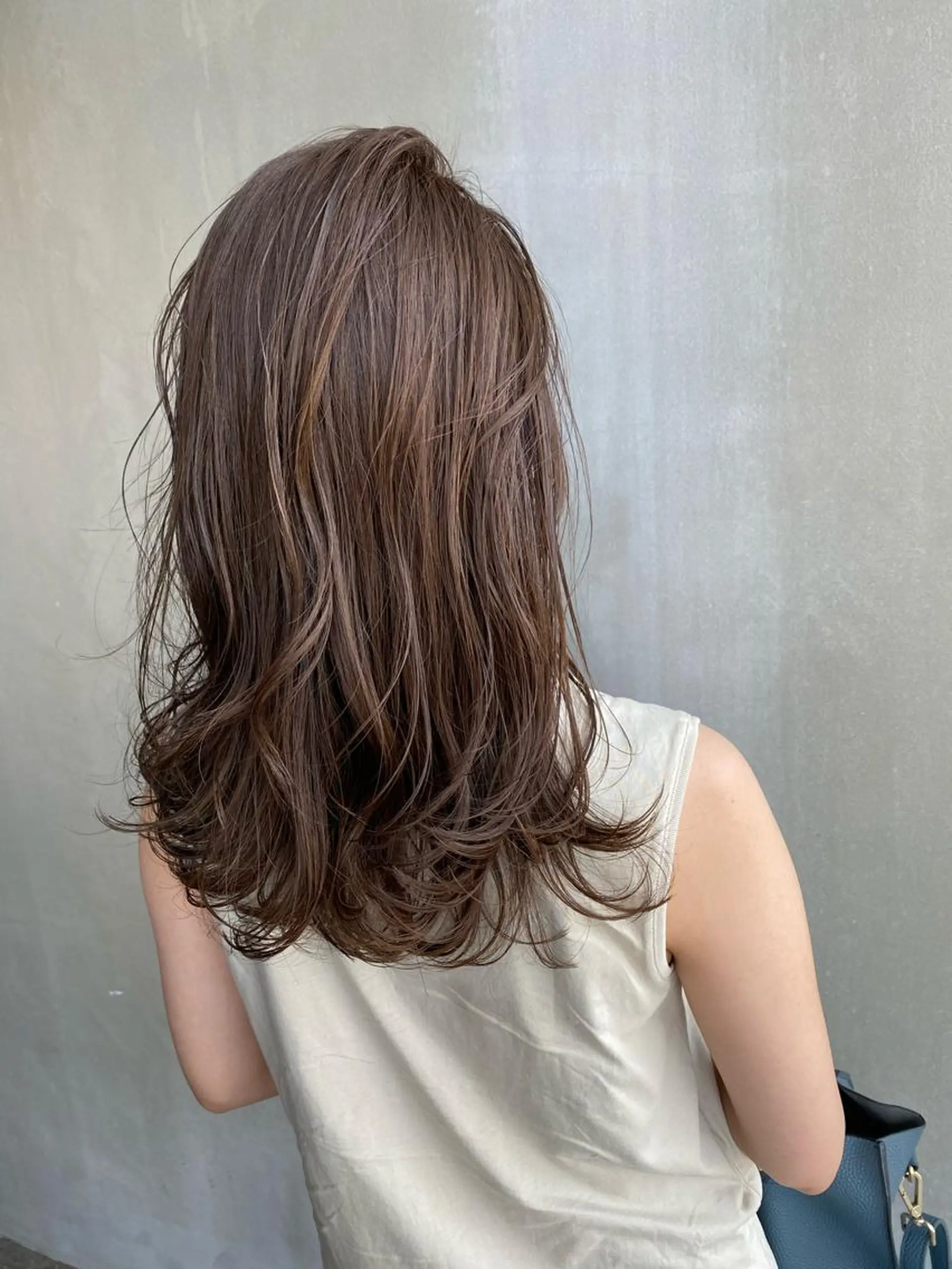 セミロング カラー カット ヘアカラー 【天満1艶髪】潤艶/ 髪質改善🌹釣本竜哉のヘアスタイル