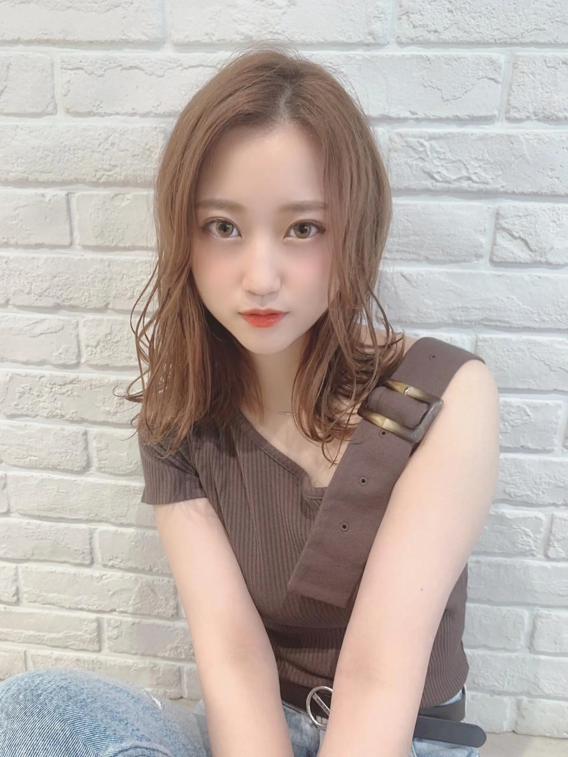 ミディアム カラー カット ヘアカラー なりたいが叶う ながしまじゅんきのヘアスタイル