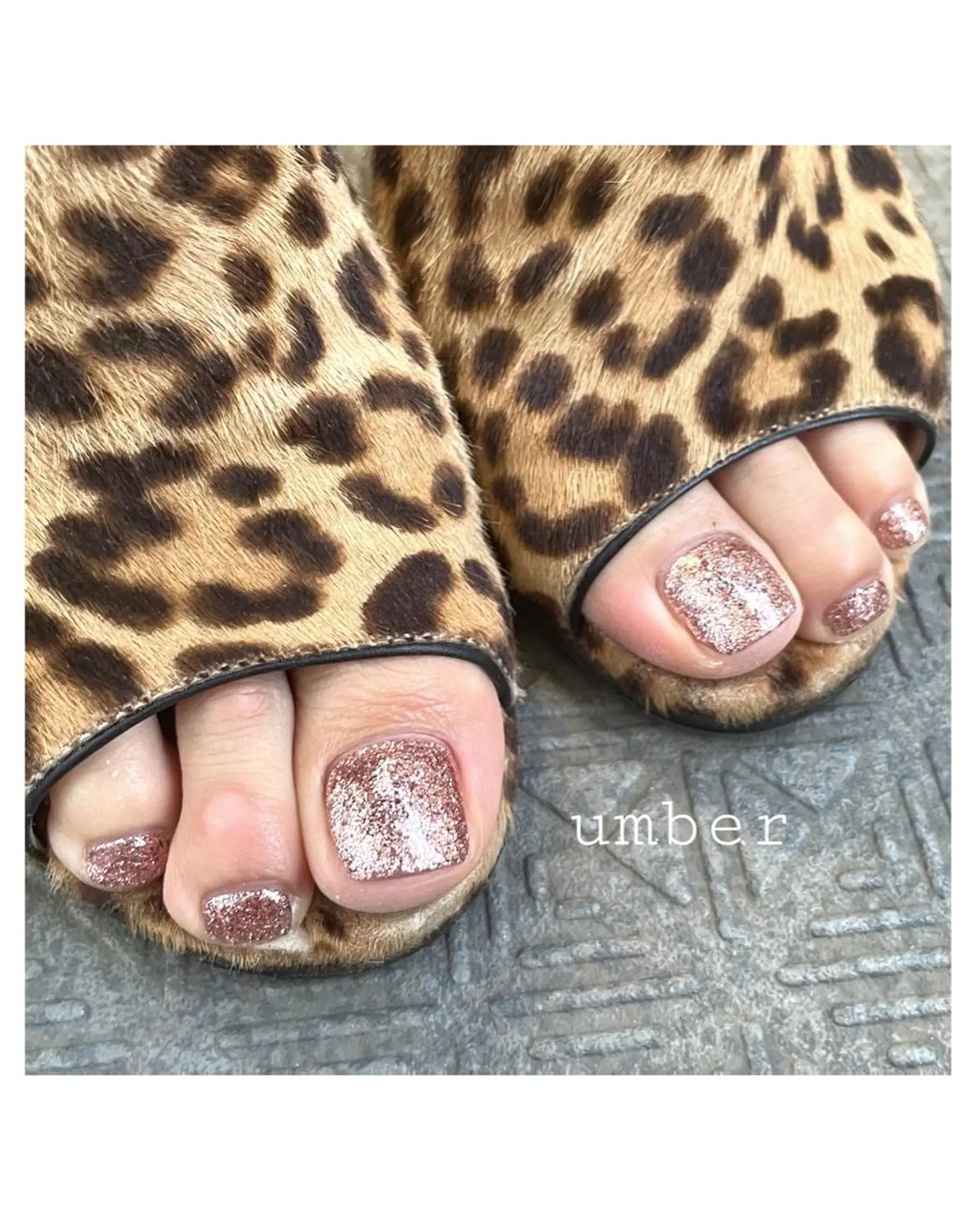 ネイル クリアネイル フラッシュネイル フットネイル フレンチネイル ラメ(グリッター) ハンドネイル umber 三茶1分のネイルデザイン