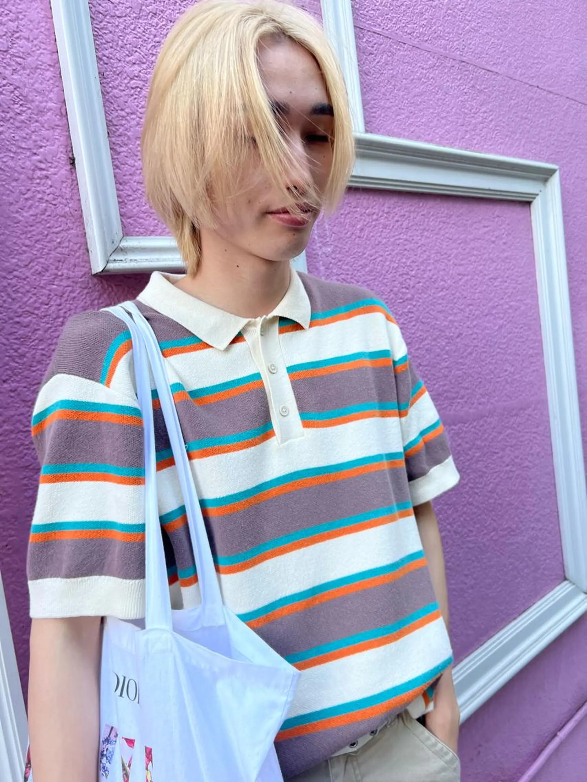 ショート カラー メンズ メンズブリーチ ブリーチ 透明感カラー メンズカット松戸/韓 国/メンズパーマ航太のヘアスタイル