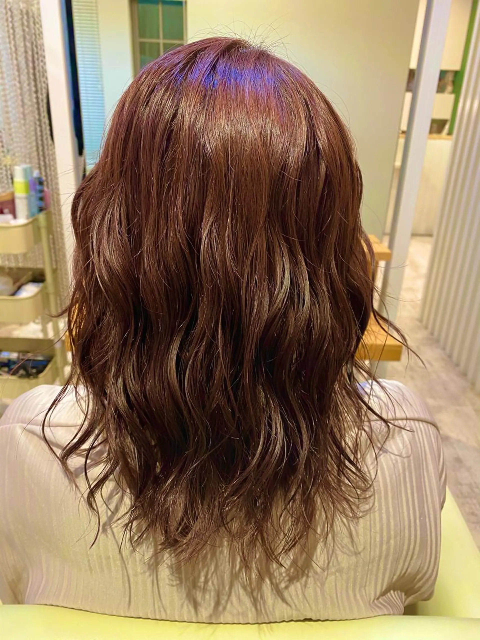 セミロング カラー ヘアアレンジ Design Color🐰アユミのヘアスタイル