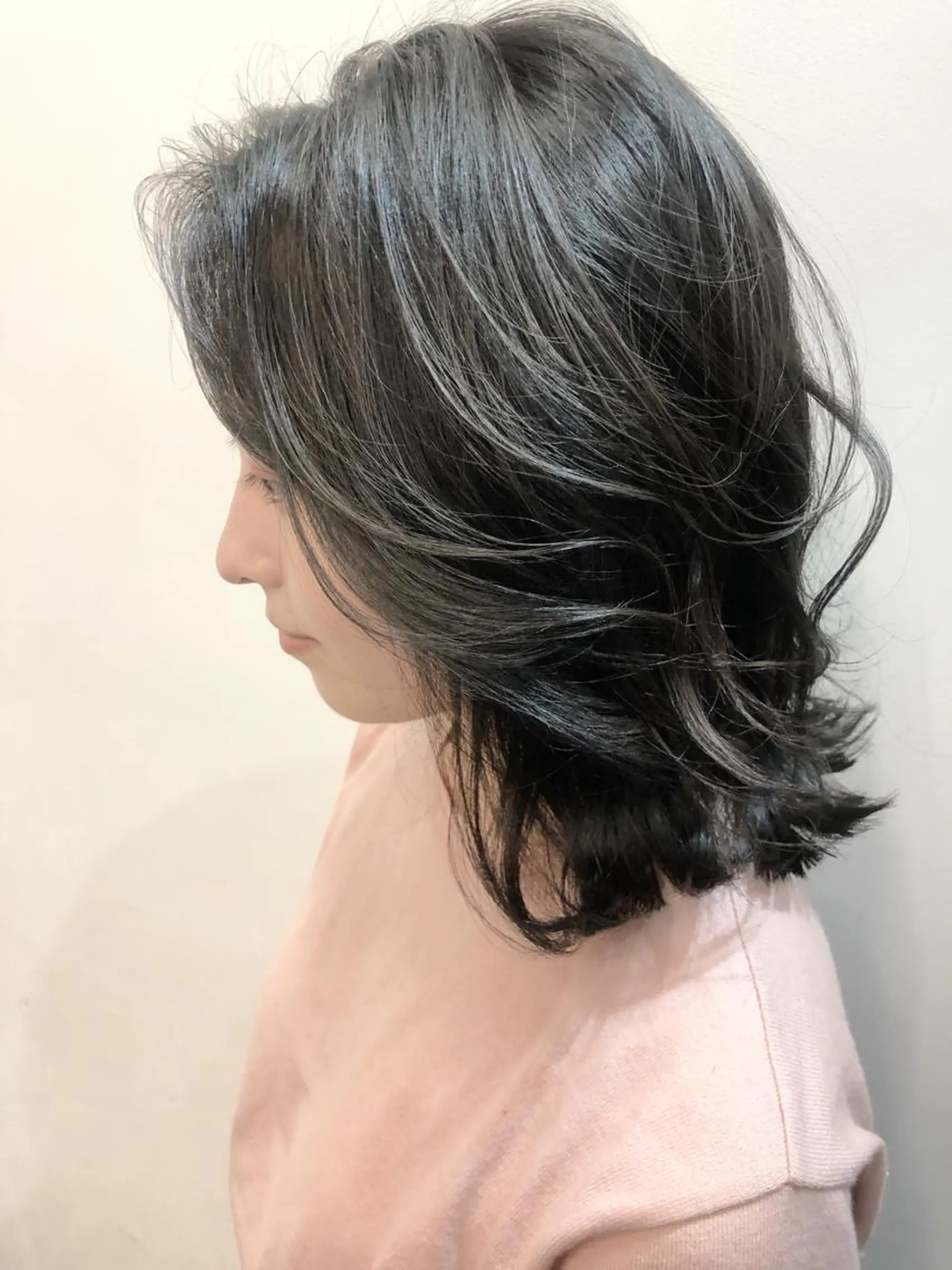 ミディアム カラー アディクシーカラー グレージュ オリーブグレージュ オリーブグレー グレージュ/髪質改善 Yamato.hのヘアスタイル