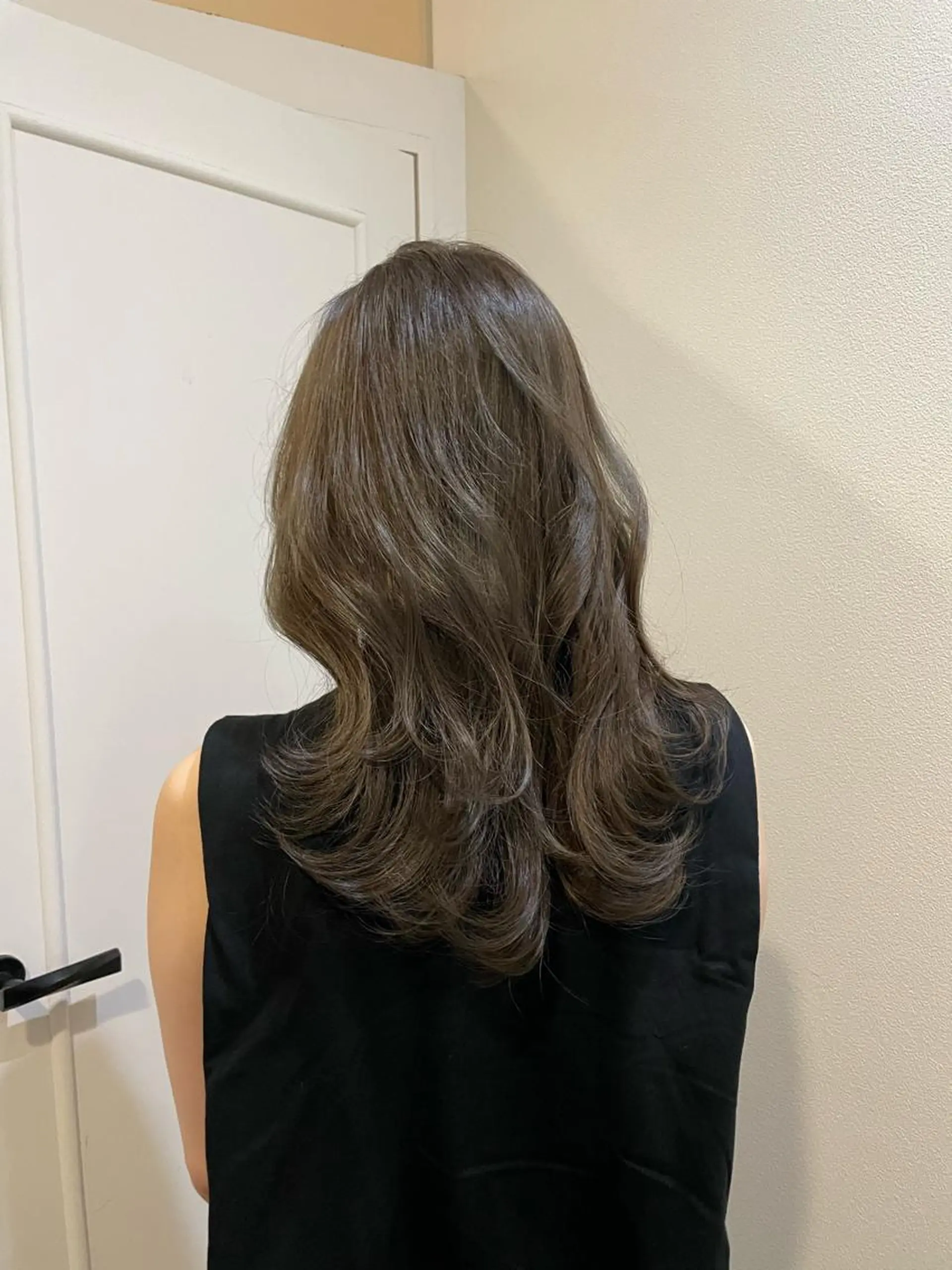 ミディアム カラー ヘアアレンジ ショコラグレージュ 透明感カラー グレージュ カット ヘアカラー トリートメント ヘアセット 髪質改善特化 🫧松野力也のヘアスタイル