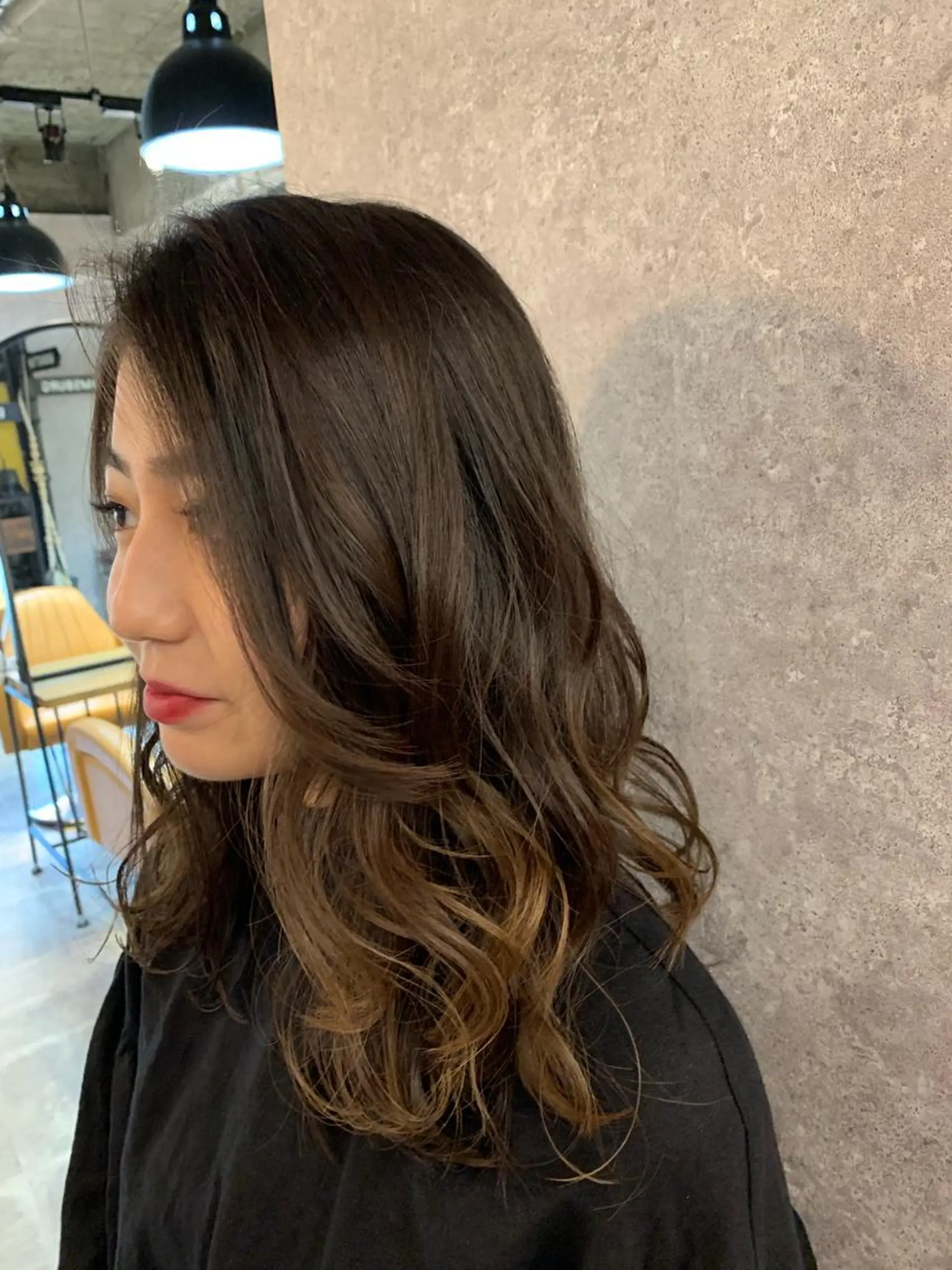 ミディアム カラー 縮毛/ショート/ ボブ/レイヤー/小原のヘアスタイル