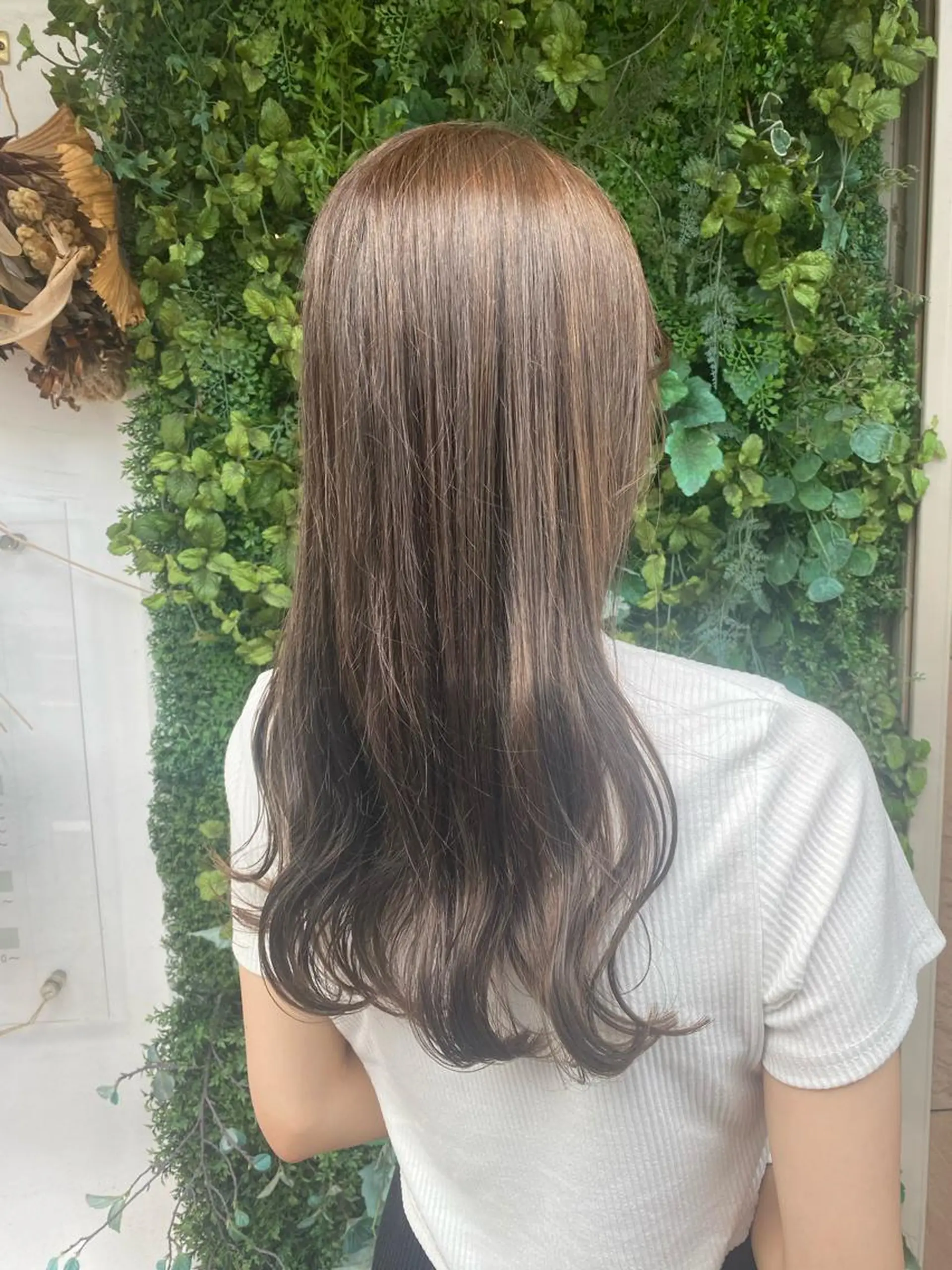 ロング カラー カット ヘアカラー 透明感カラー/韓国 ヘア🩶yuri🩵のヘアスタイル