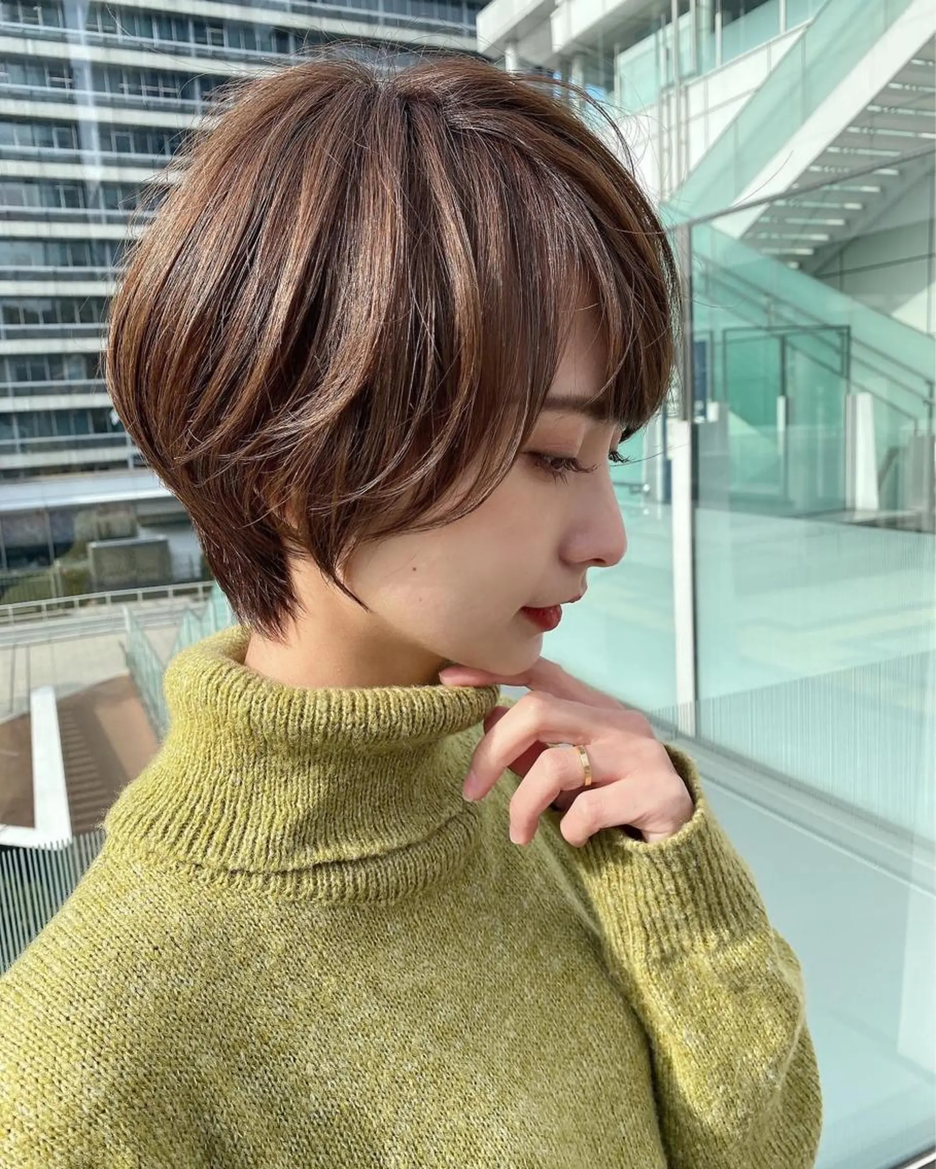 ショート カラー 女性が憧れる ショート/角田愛和のヘアスタイル