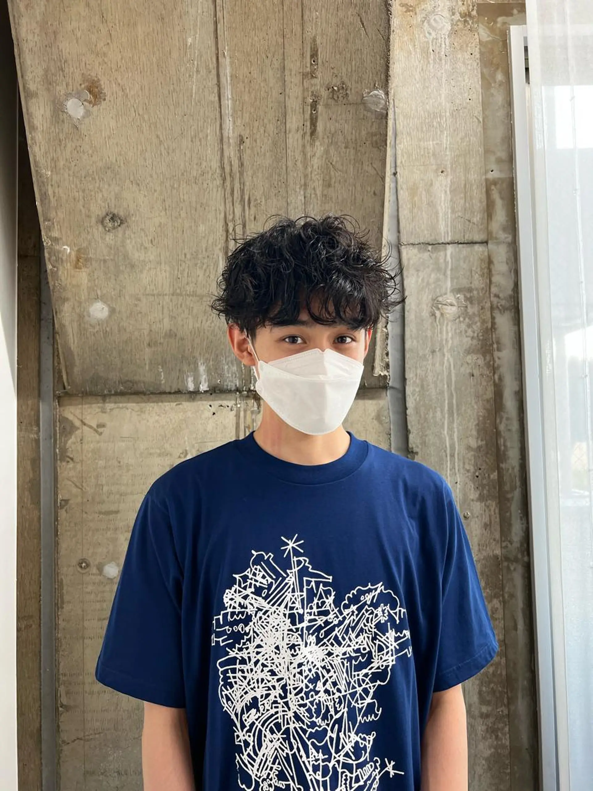 ショート カラー パーマ メンズ メンズパーマ ツイストスパイラルパーマ ショートヘア スパイラルパーマ カット メンズパーマ /SUNAOのヘアスタイル