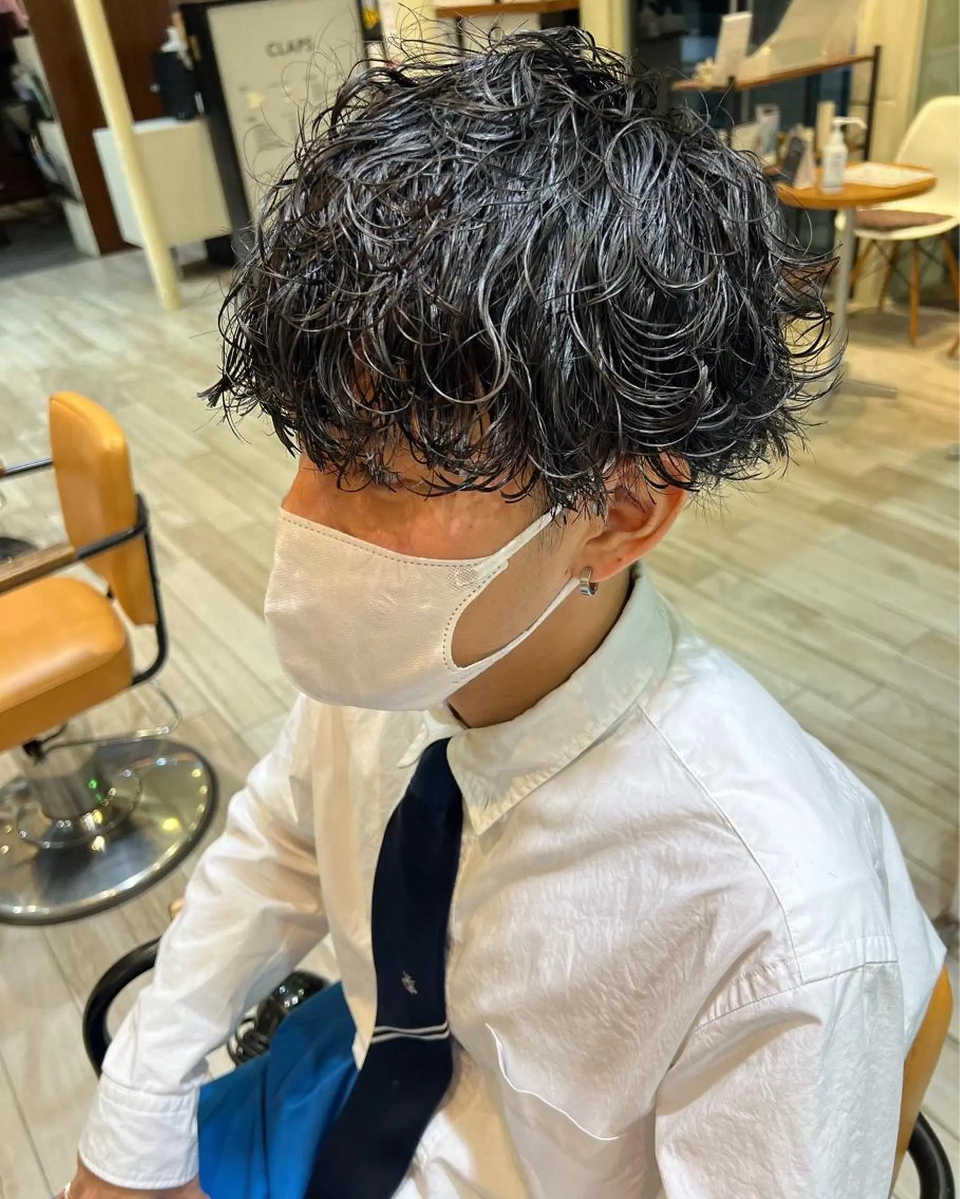 パーマ メンズ Ore🫧タナカマヤ /柔らかい質感カラーのヘアスタイル