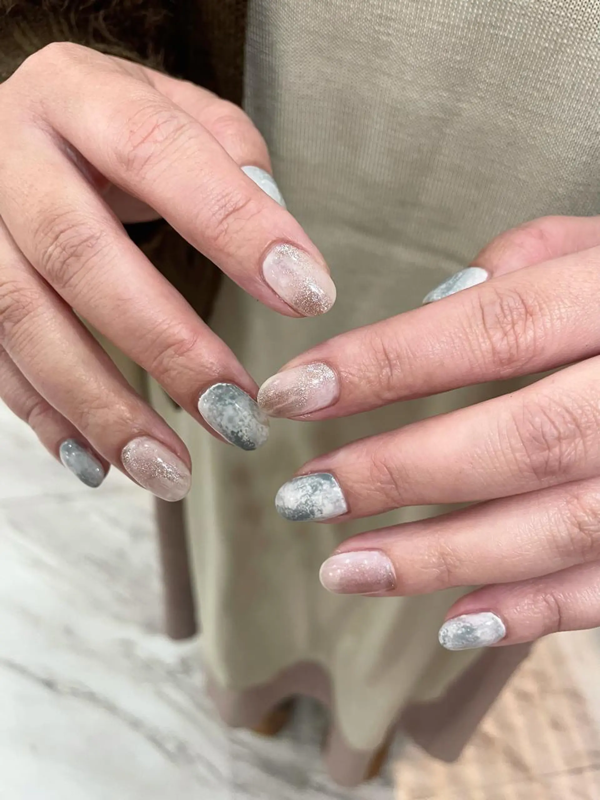 ネイル ニュアンスネイル Nagashima sanaのネイルデザイン