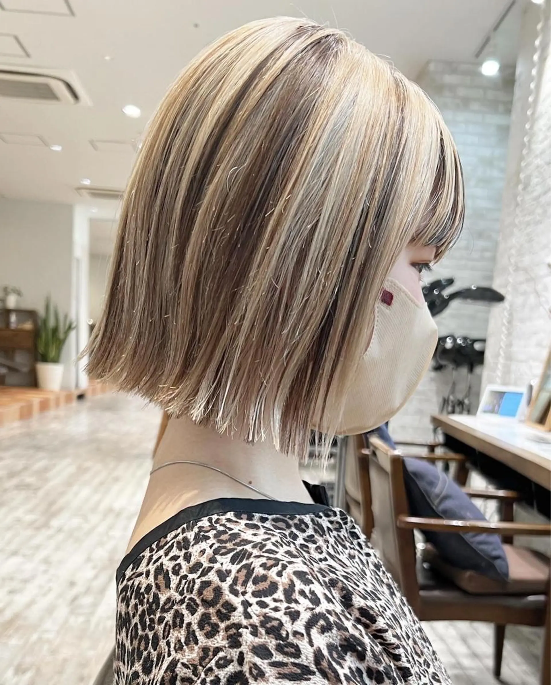 ショート 切りっぱなしボブ ボブ 栗原 瑞稀のヘアスタイル