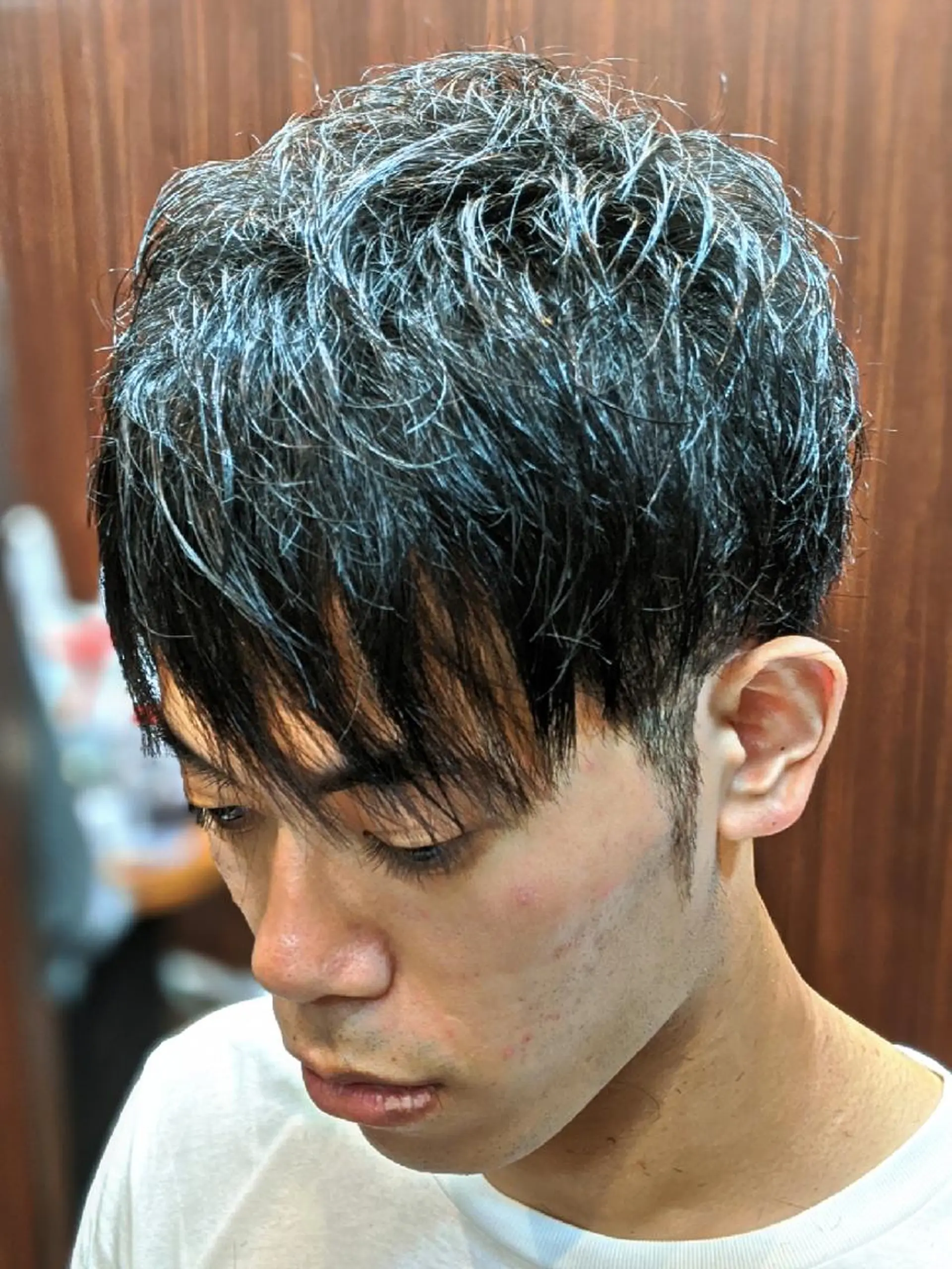 ショート パーマ 田知本 遼のヘアスタイル