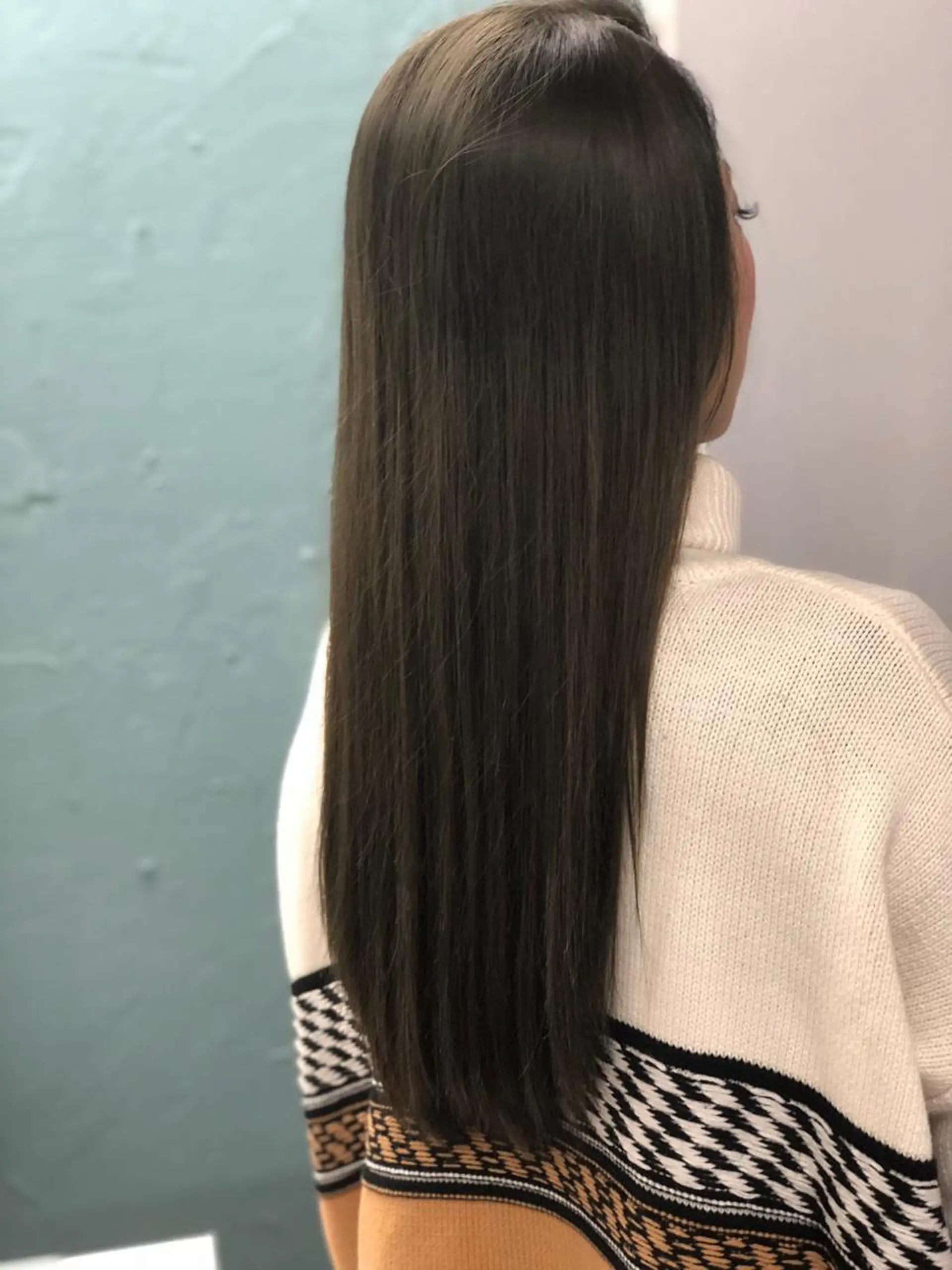 ロング カラー ヘアアレンジ グレージュ エクステ 枝毛カット＆髪質改善 満足NO.1岡しゃんのヘアスタイル