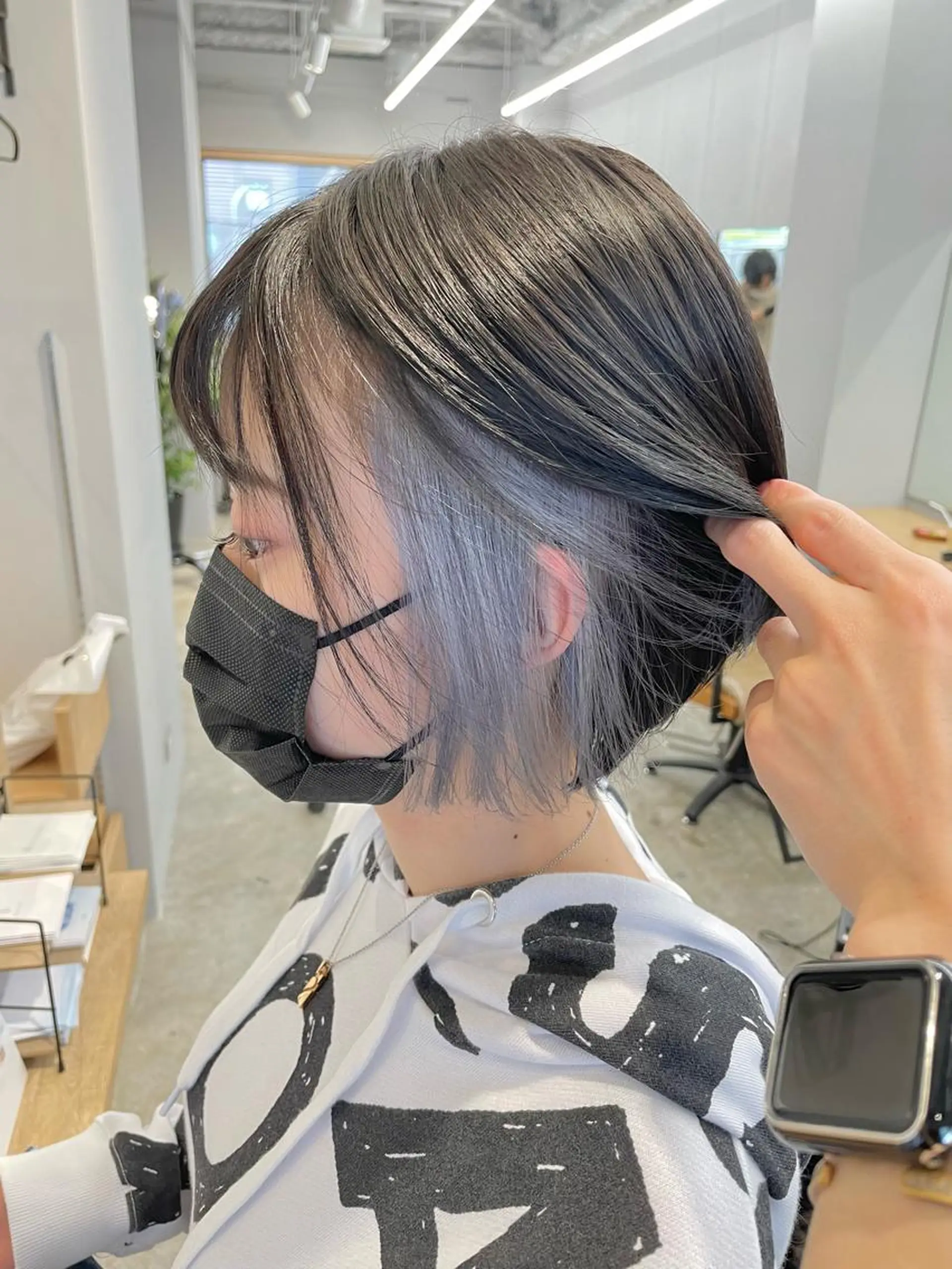 ショート カット ヘアカラー SAEKI【ior 】北千住店ブリーチのヘアスタイル