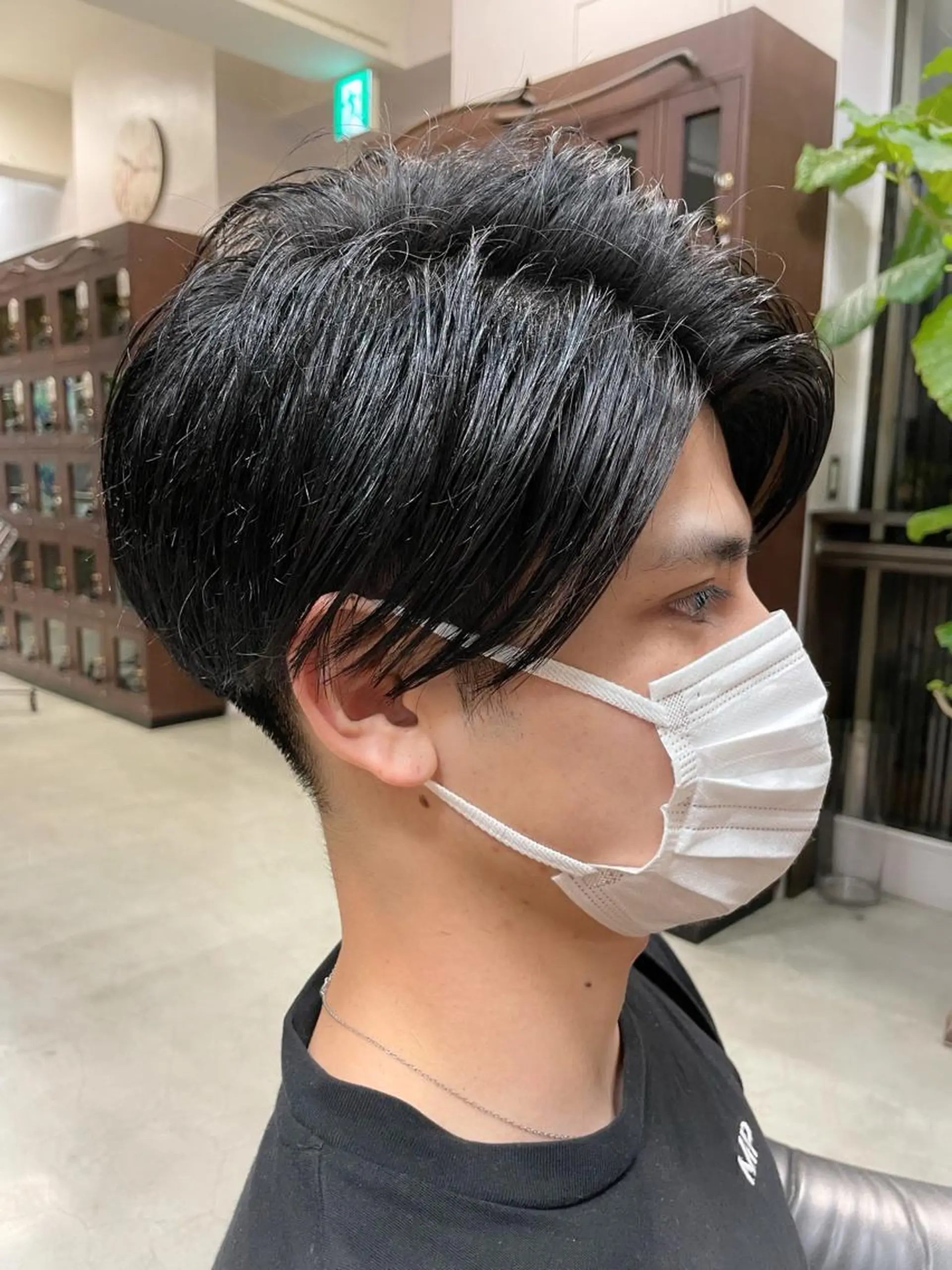 カラー メンズ センターパート マッシュ カット ヘアカラー トリートメント メンズ特化🟡個室 口コミ高評価🟡三澤のヘアスタイル