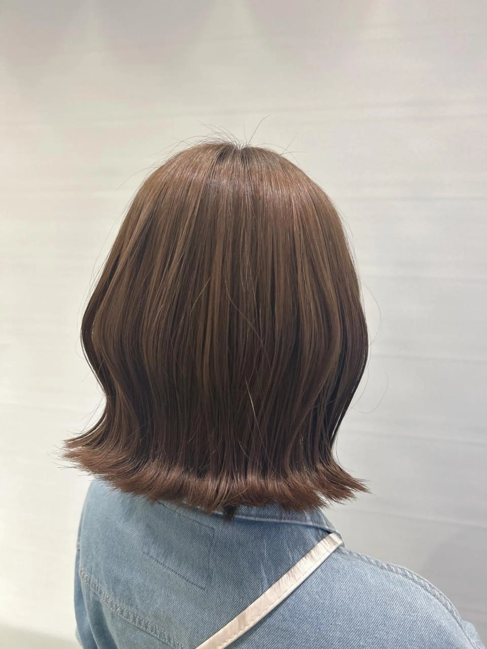 カラー ブリーチ ブラウンカラー ブリーチなしカラー moi所属・野田 千聖のヘアスタイル