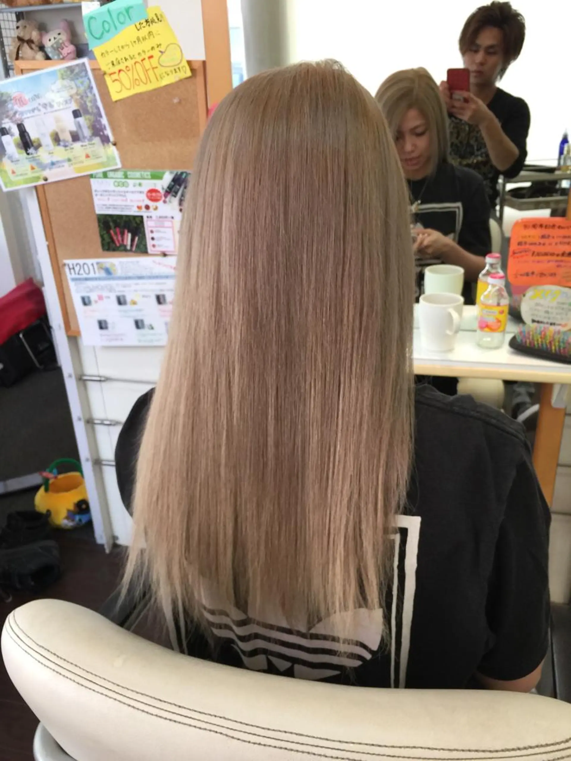 ロング カラー ヘアカラー たけい ゆうきのヘアスタイル