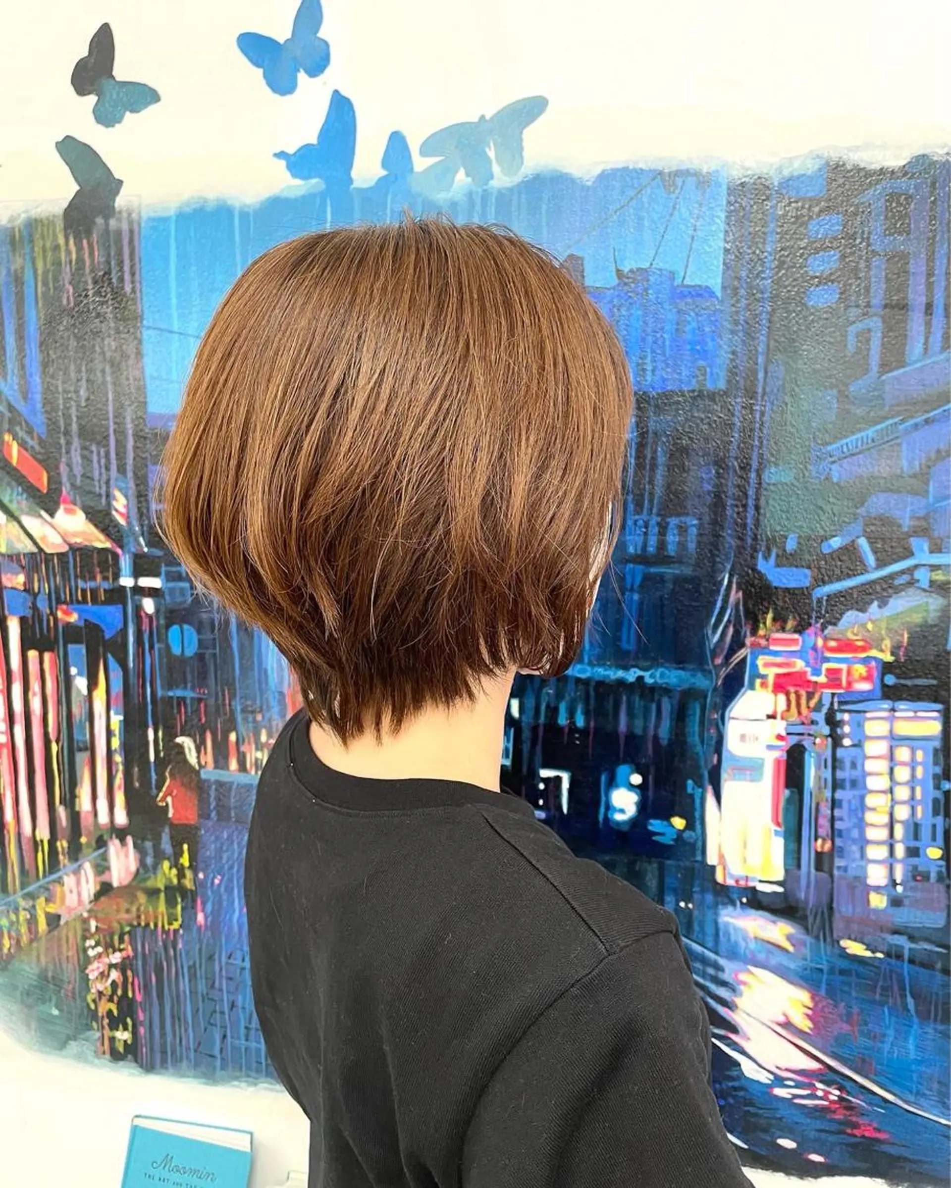 ミディアム 凪の 旅先のヘアスタイル