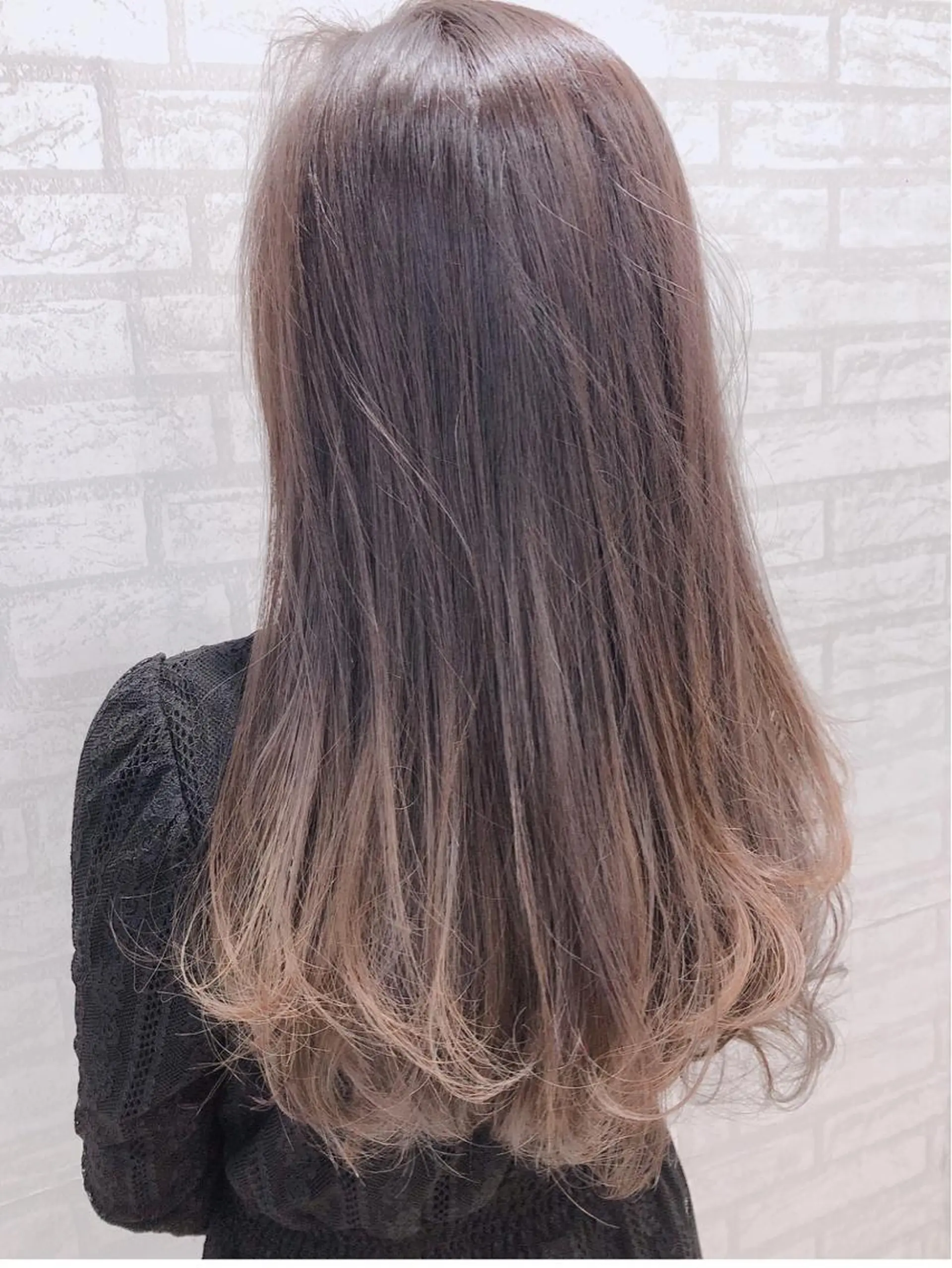 セミロング カラー パーマ ヘアアレンジ メンズ キッズ アディクシーカラー グラデーションカラー KOKUA/髪質改善 艶髪縮毛矯正のヘアスタイル