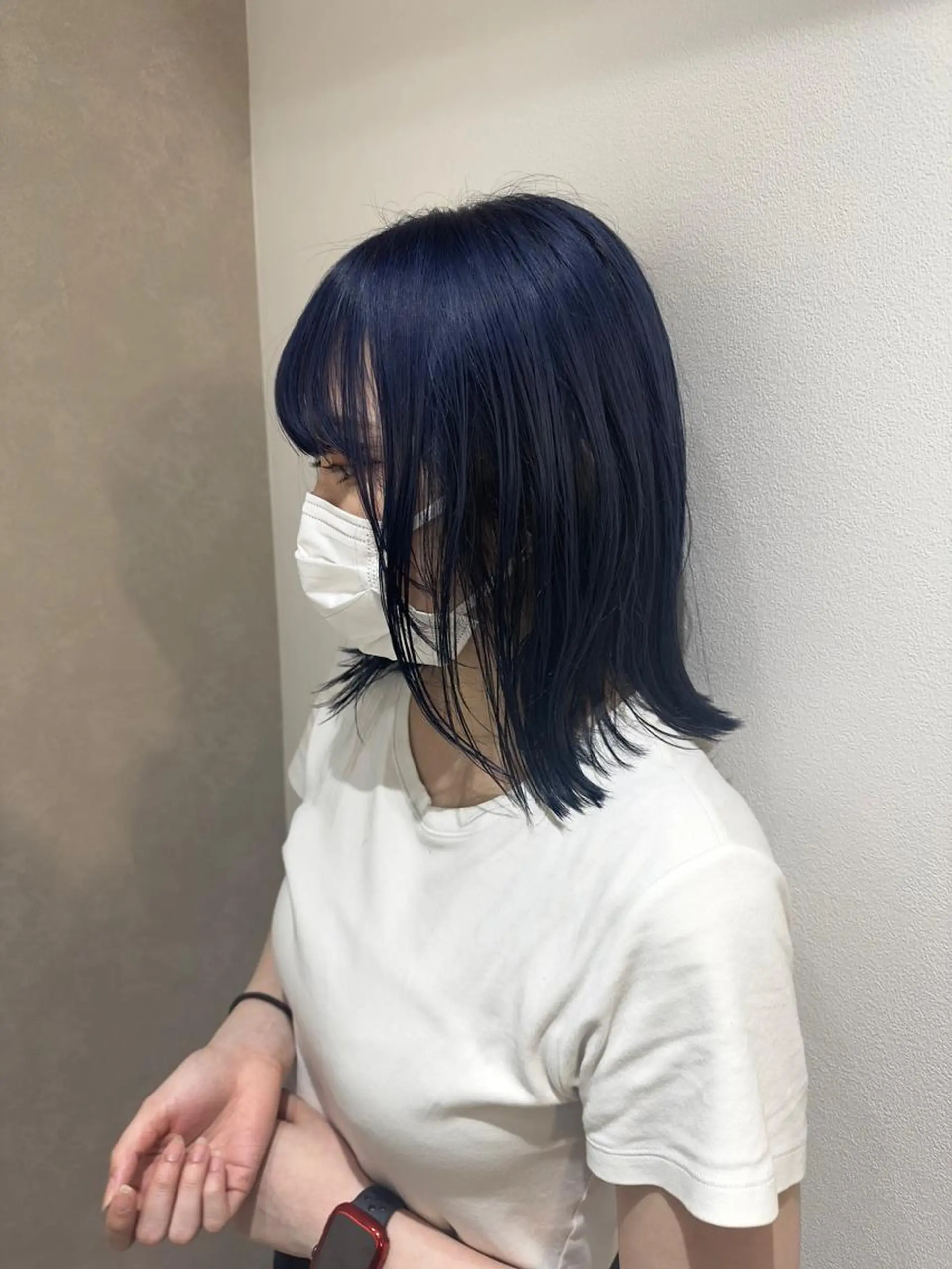 ミディアム カラー ブルーカラー ヘアカラー トリートメント ケアブリーチ特化✨/ 艶カラー/エクステのヘアスタイル